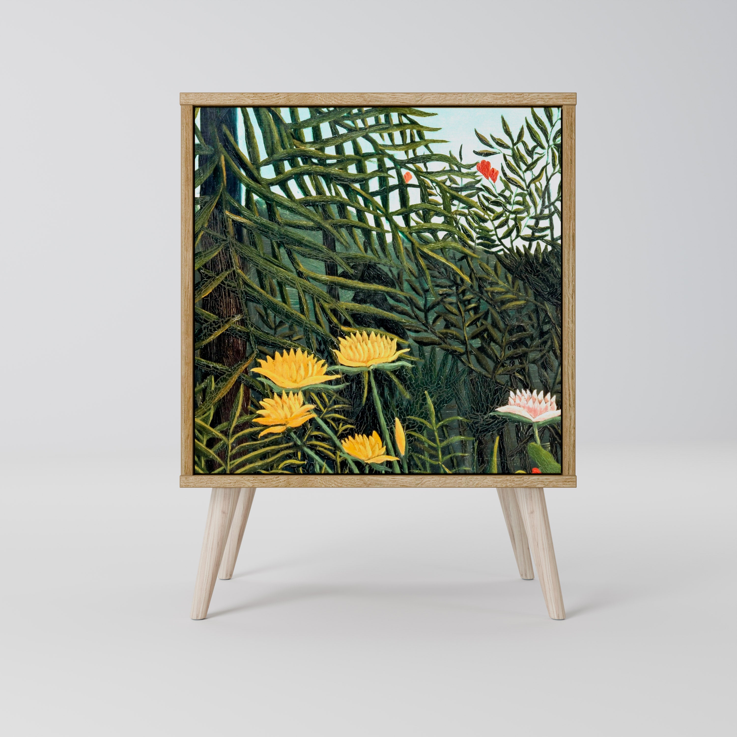 VIRGIN FOREST WITH SUNSET Komoda 1-drzwiowa korpus Dąb Riva