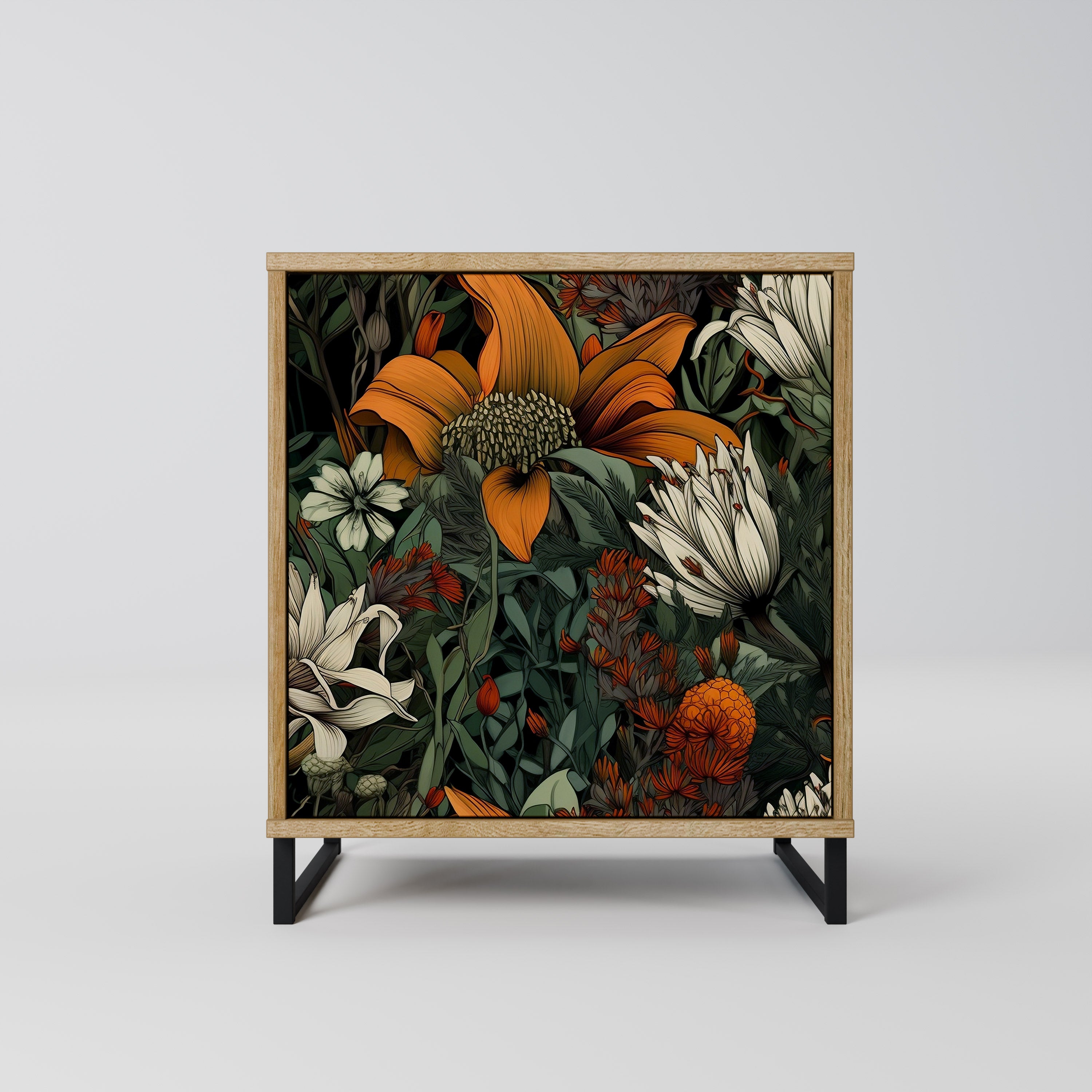 MIDNIGHT SPROUT Komoda 1-drzwiowa korpus Dąb Riva