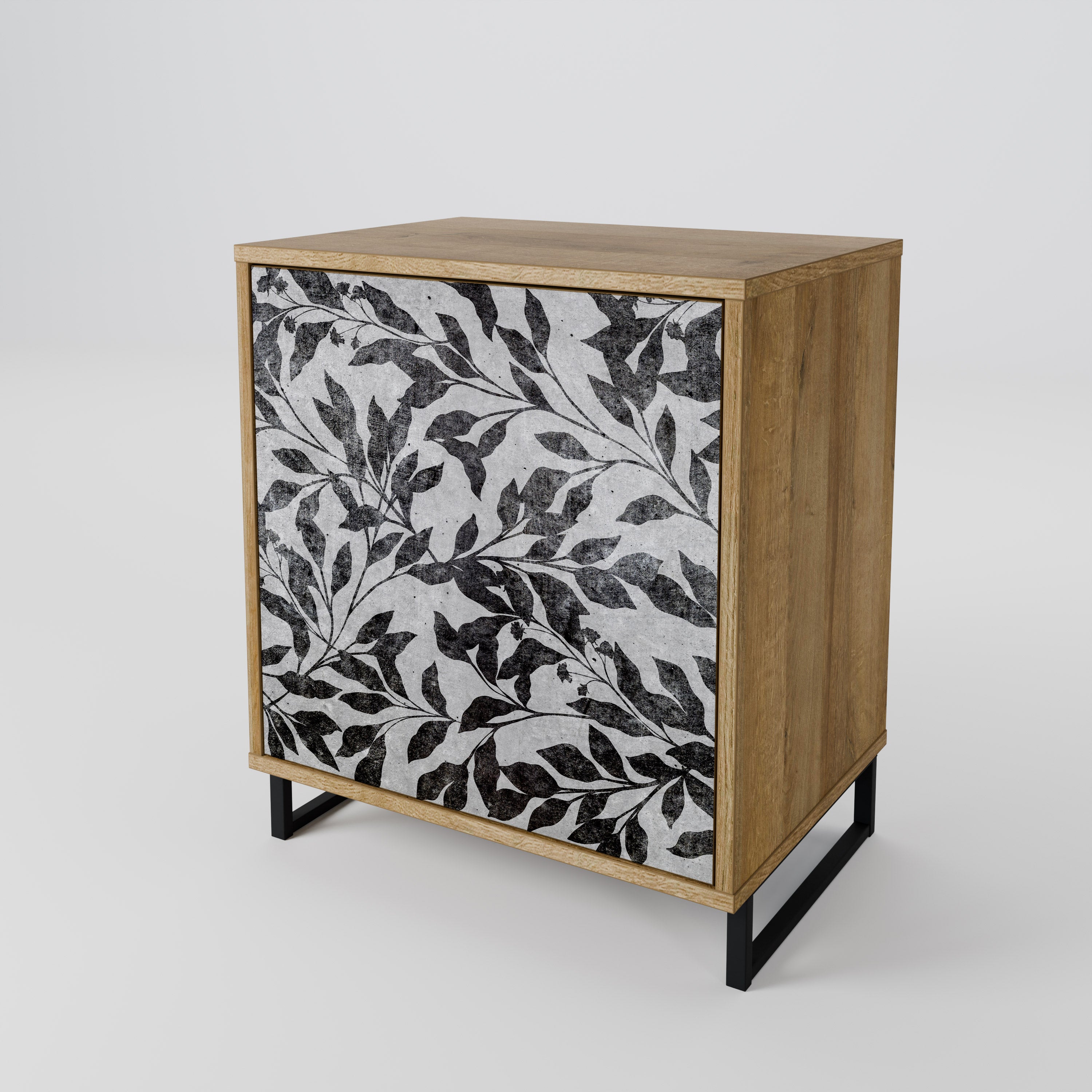 CHARCOAL SPROUT Komoda 1-drzwiowa korpus Dąb Riva