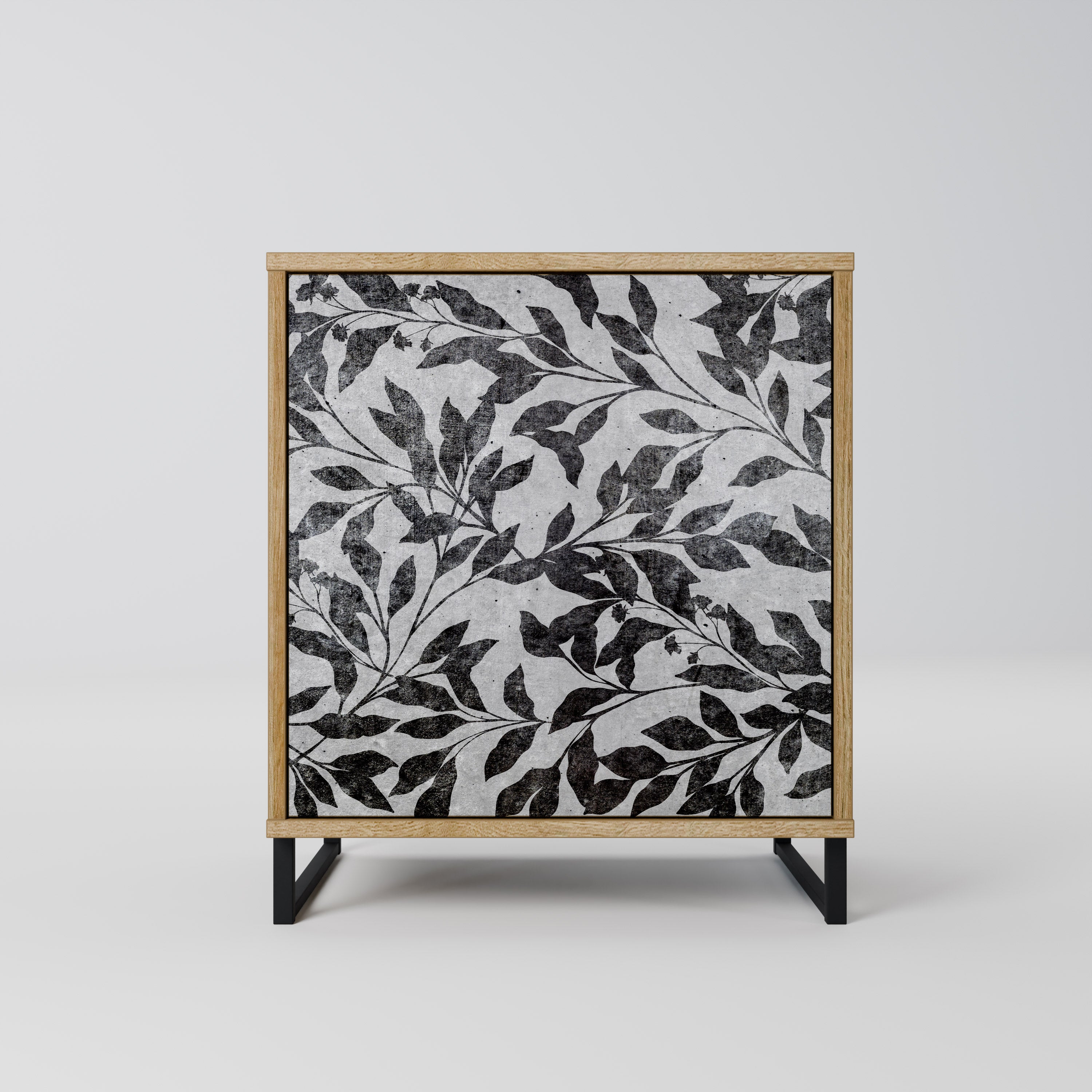 CHARCOAL SPROUT Komoda 1-drzwiowa korpus Dąb Riva