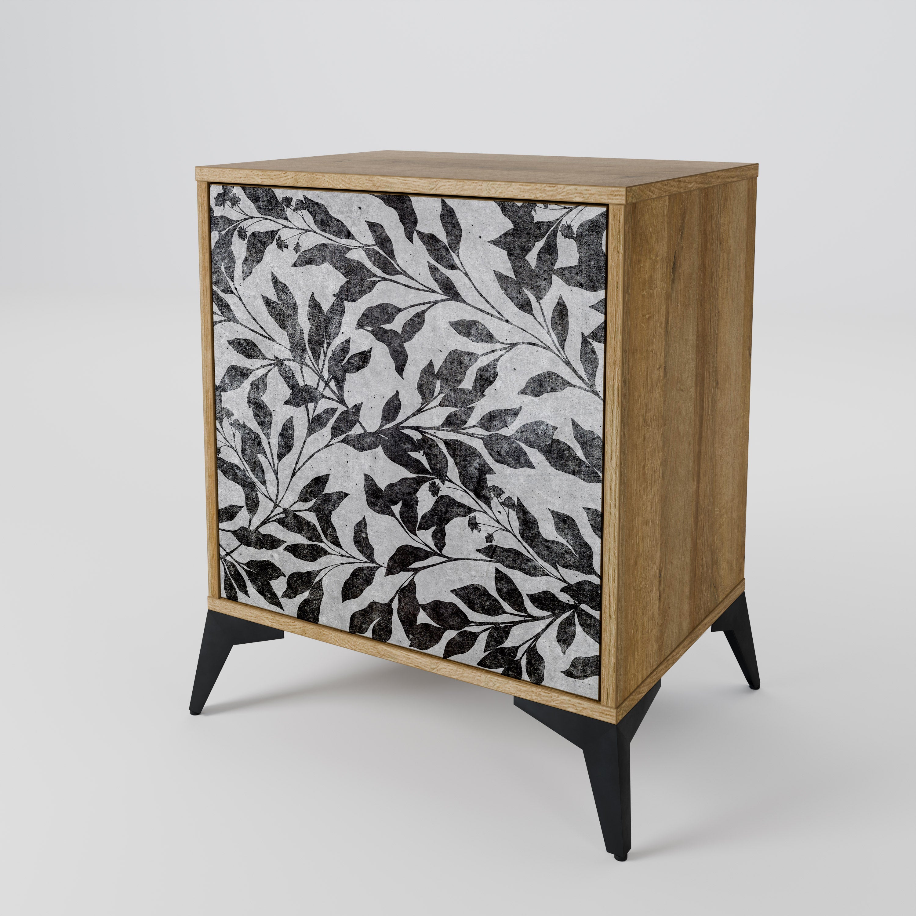 CHARCOAL SPROUT Komoda 1-drzwiowa korpus Dąb Riva