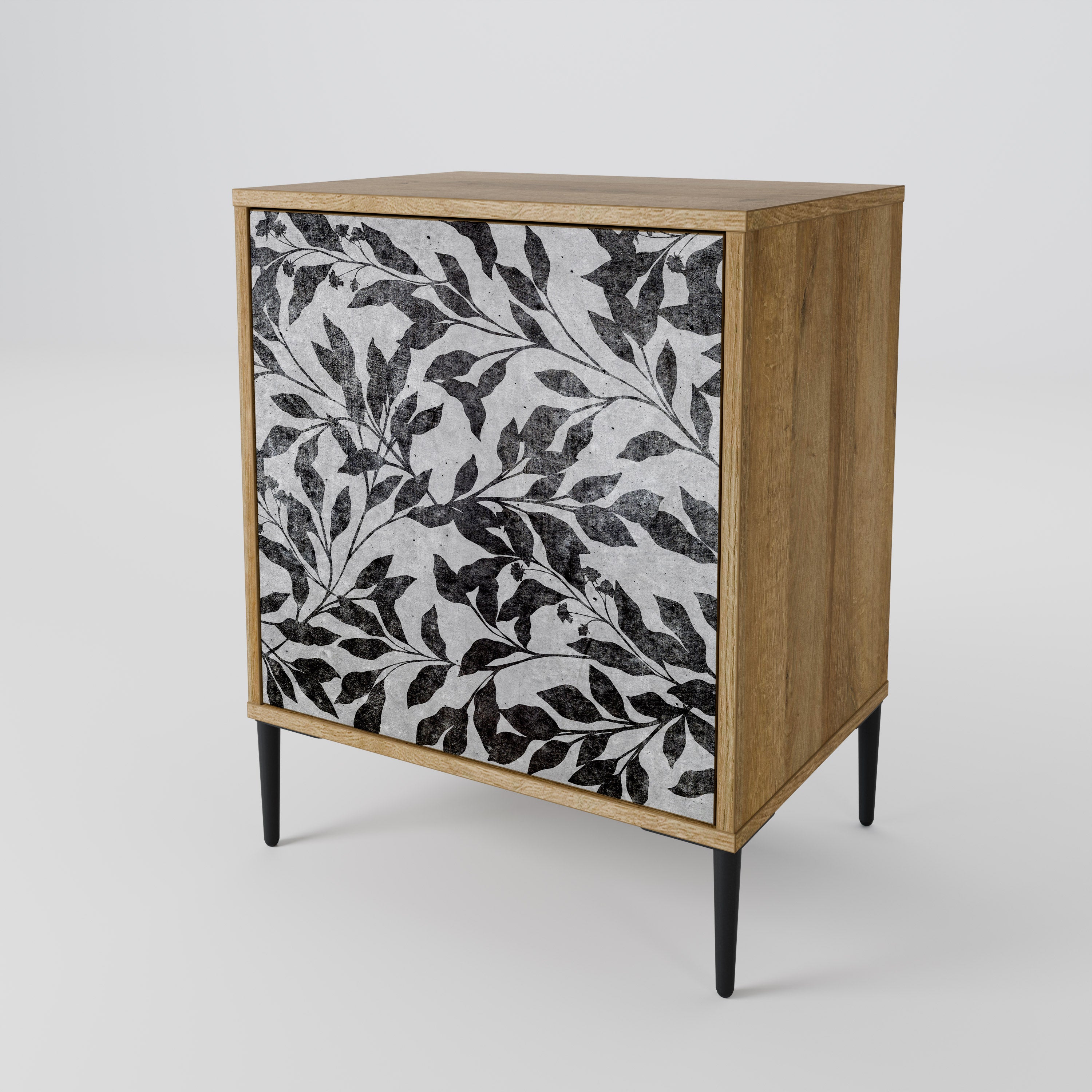 CHARCOAL SPROUT Komoda 1-drzwiowa korpus Dąb Riva