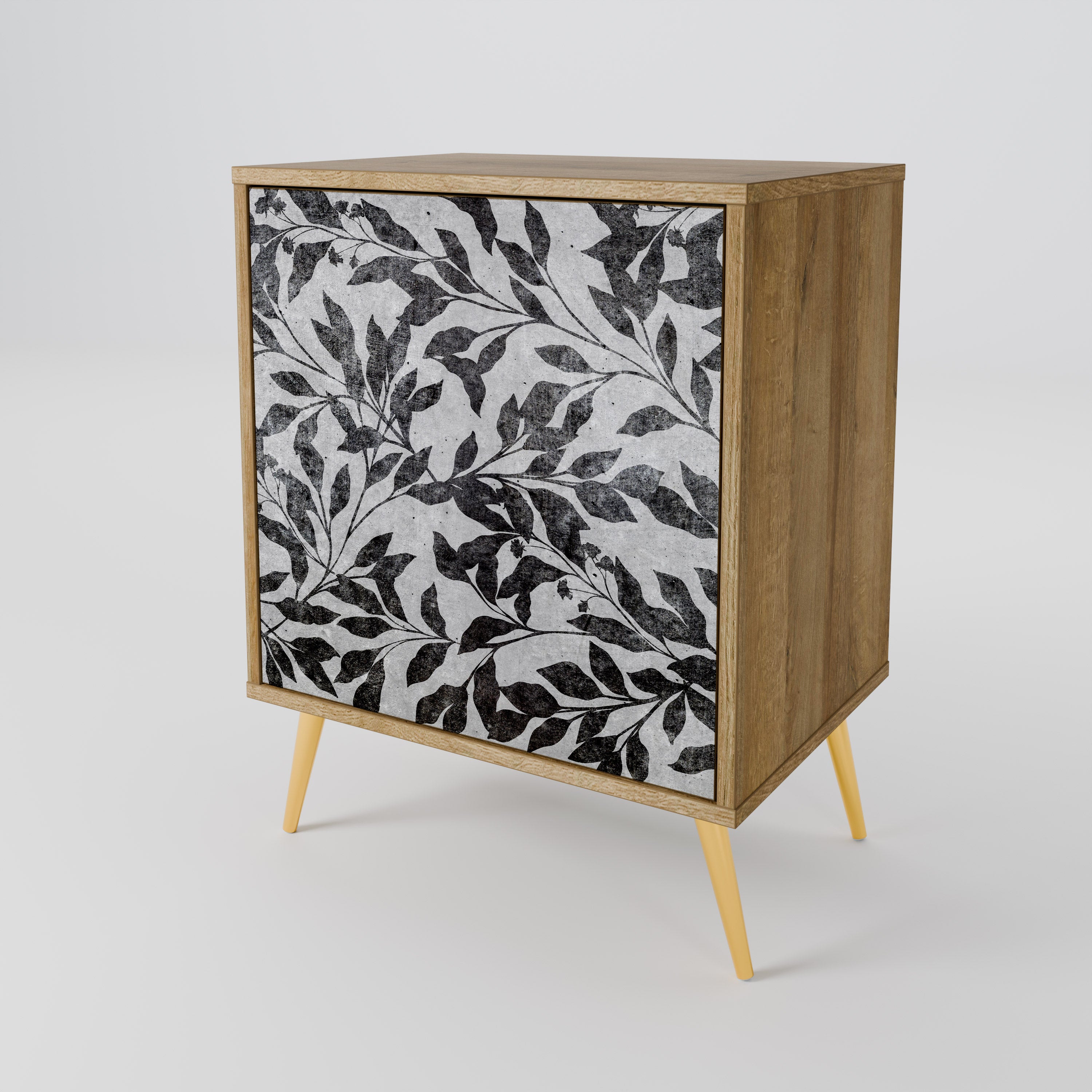 CHARCOAL SPROUT Komoda 1-drzwiowa korpus Dąb Riva