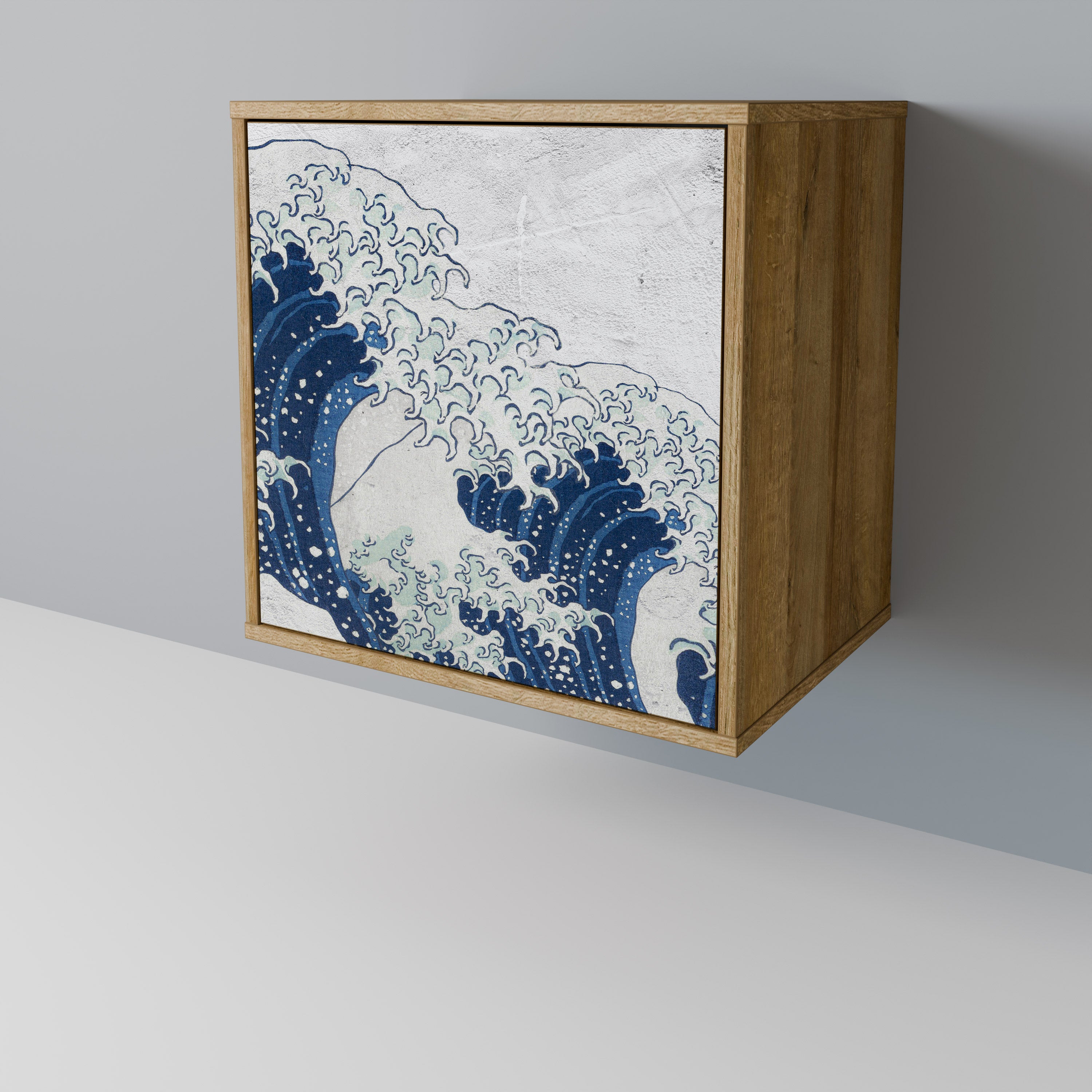 THE GREAT WAVE AT KANAGAWA Komoda 1-drzwiowa korpus Dąb Riva
