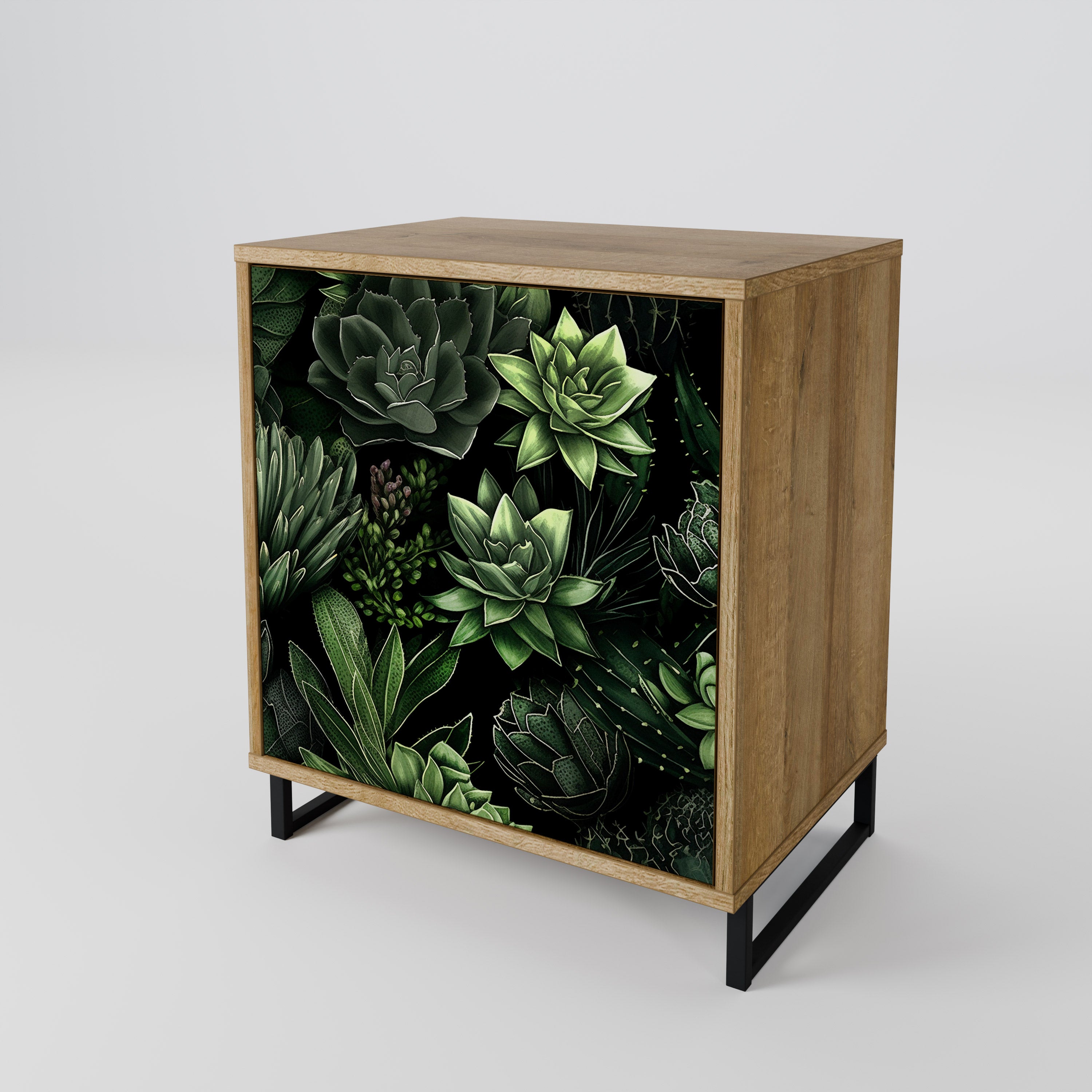 SUCCULENT JUNGLE Komoda 1-drzwiowa korpus Dąb Riva