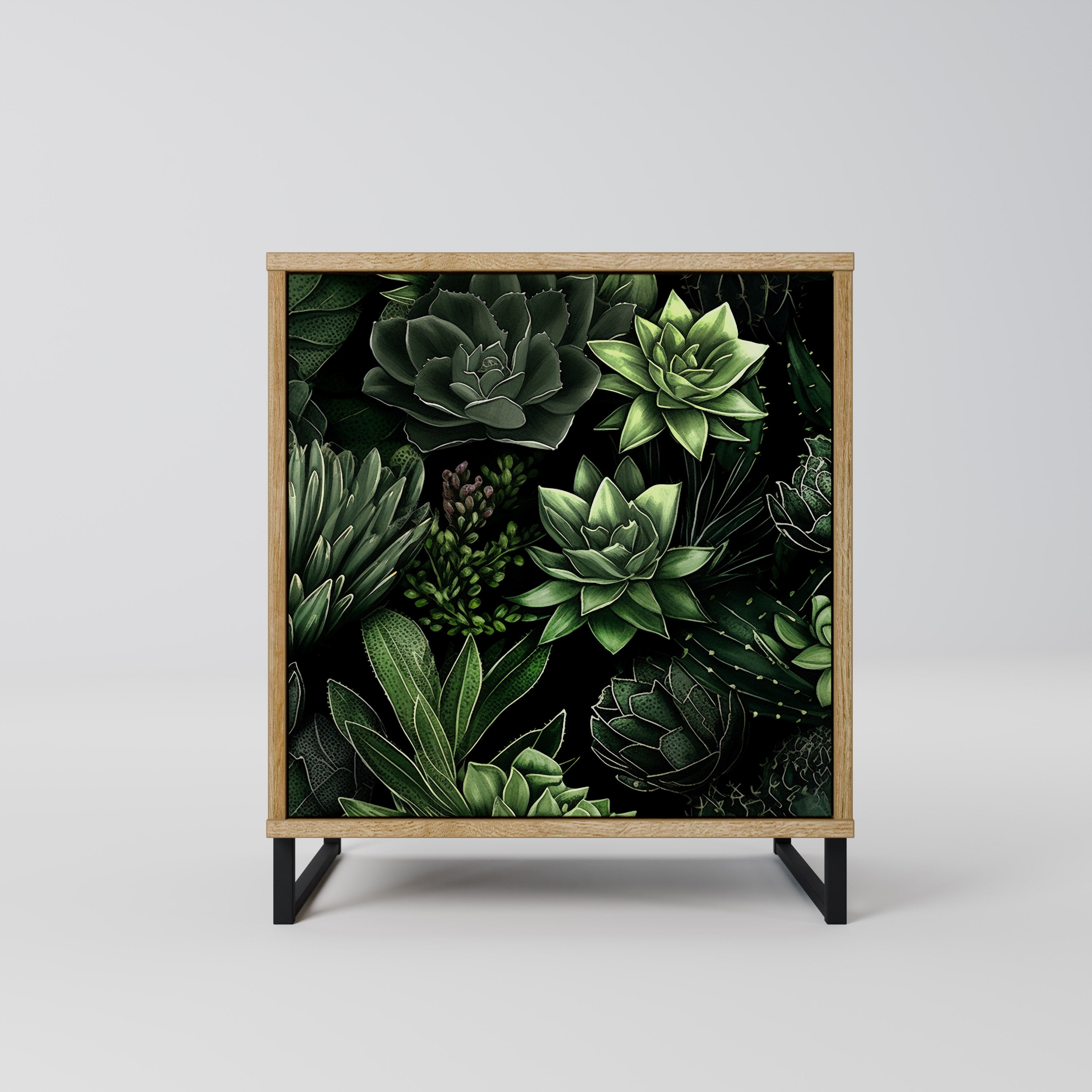 SUCCULENT JUNGLE Komoda 1-drzwiowa korpus Dąb Riva