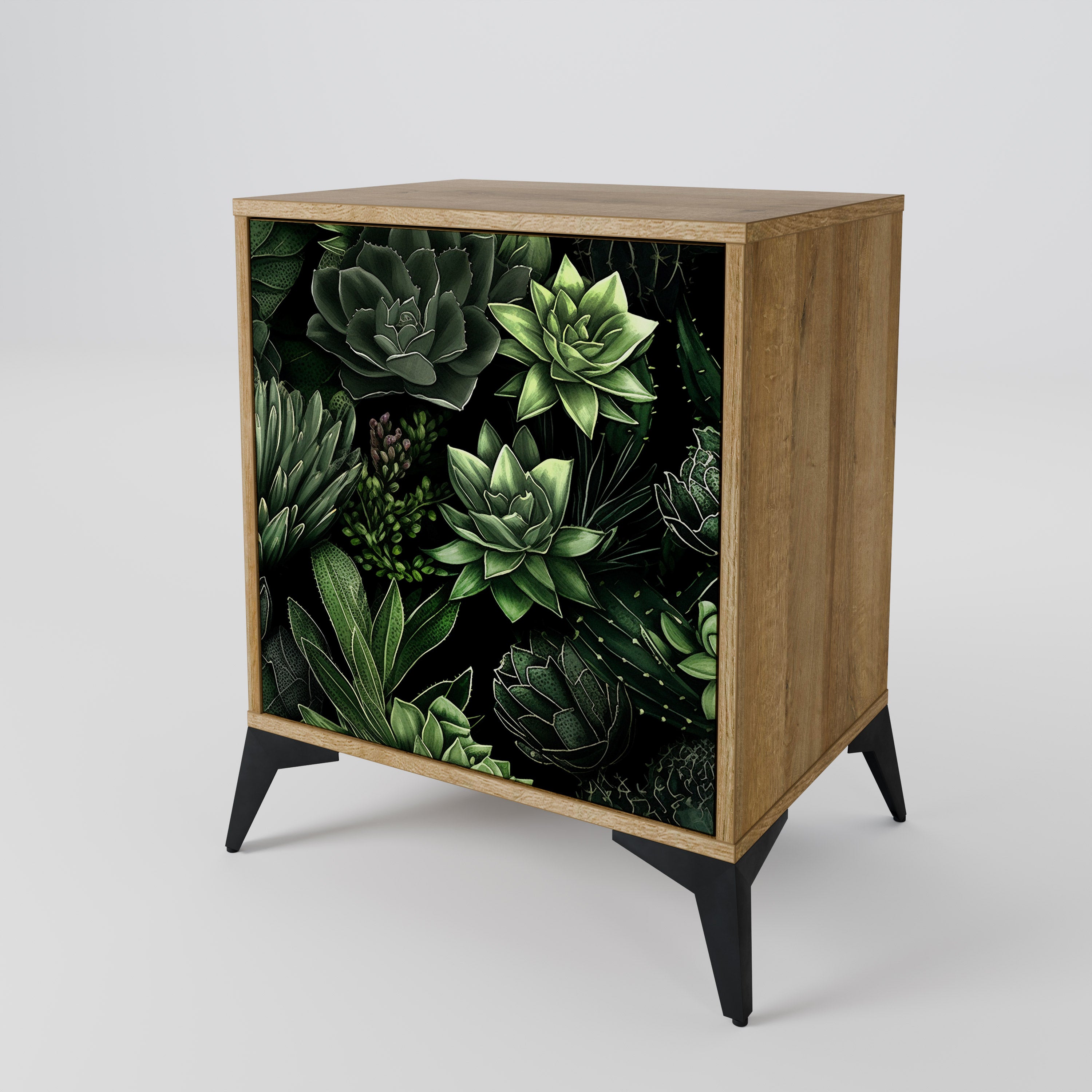 SUCCULENT JUNGLE Komoda 1-drzwiowa korpus Dąb Riva
