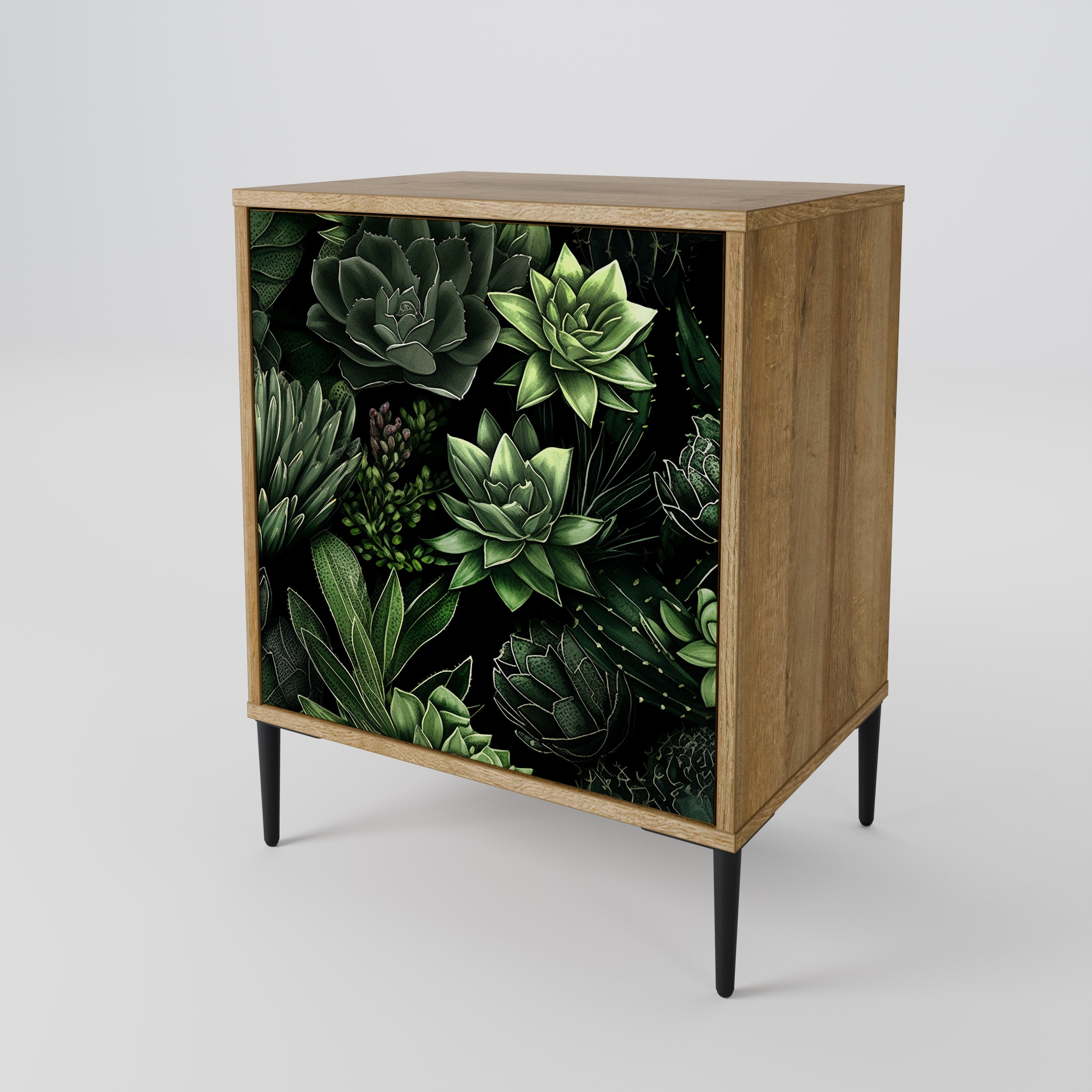 SUCCULENT JUNGLE Komoda 1-drzwiowa korpus Dąb Riva