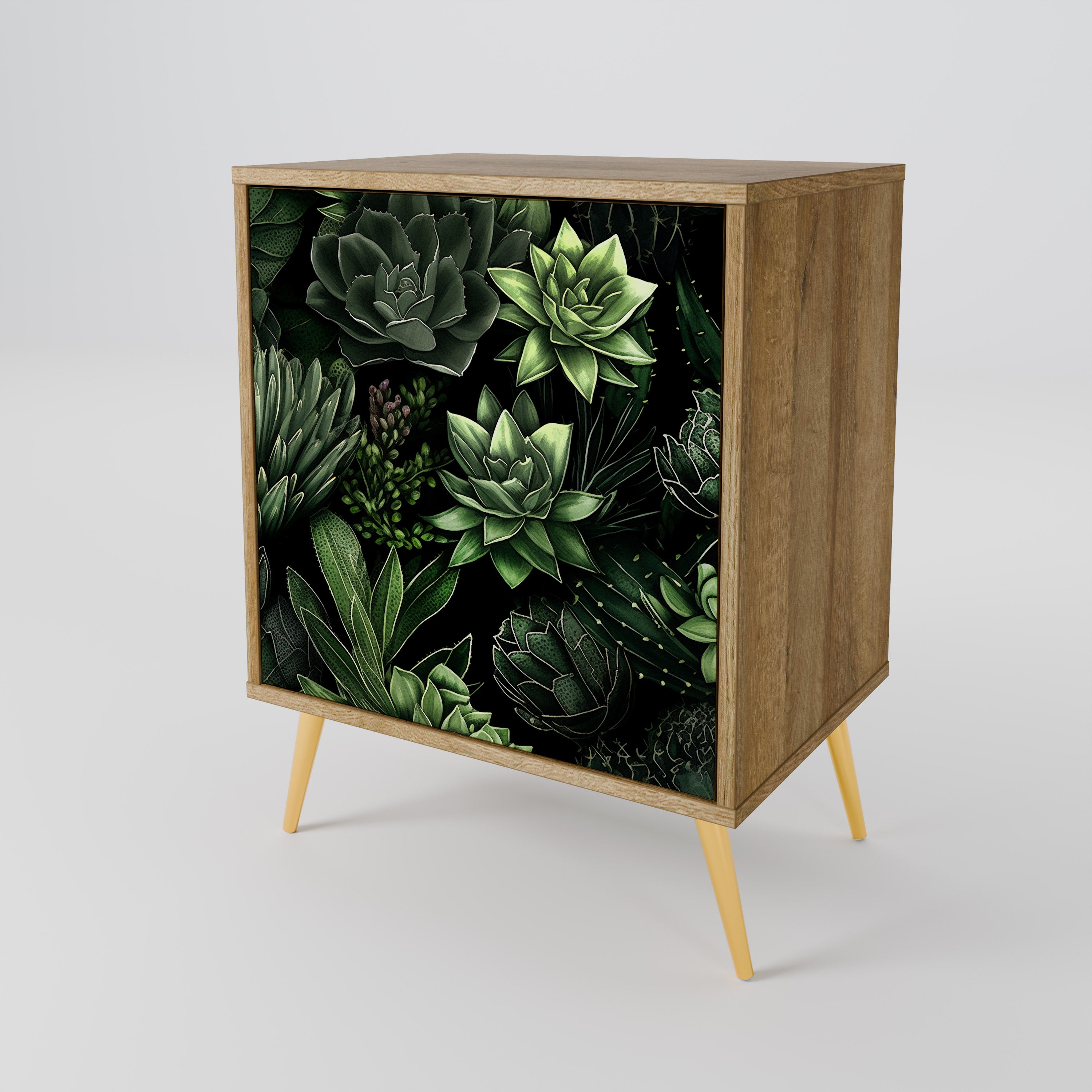SUCCULENT JUNGLE Komoda 1-drzwiowa korpus Dąb Riva