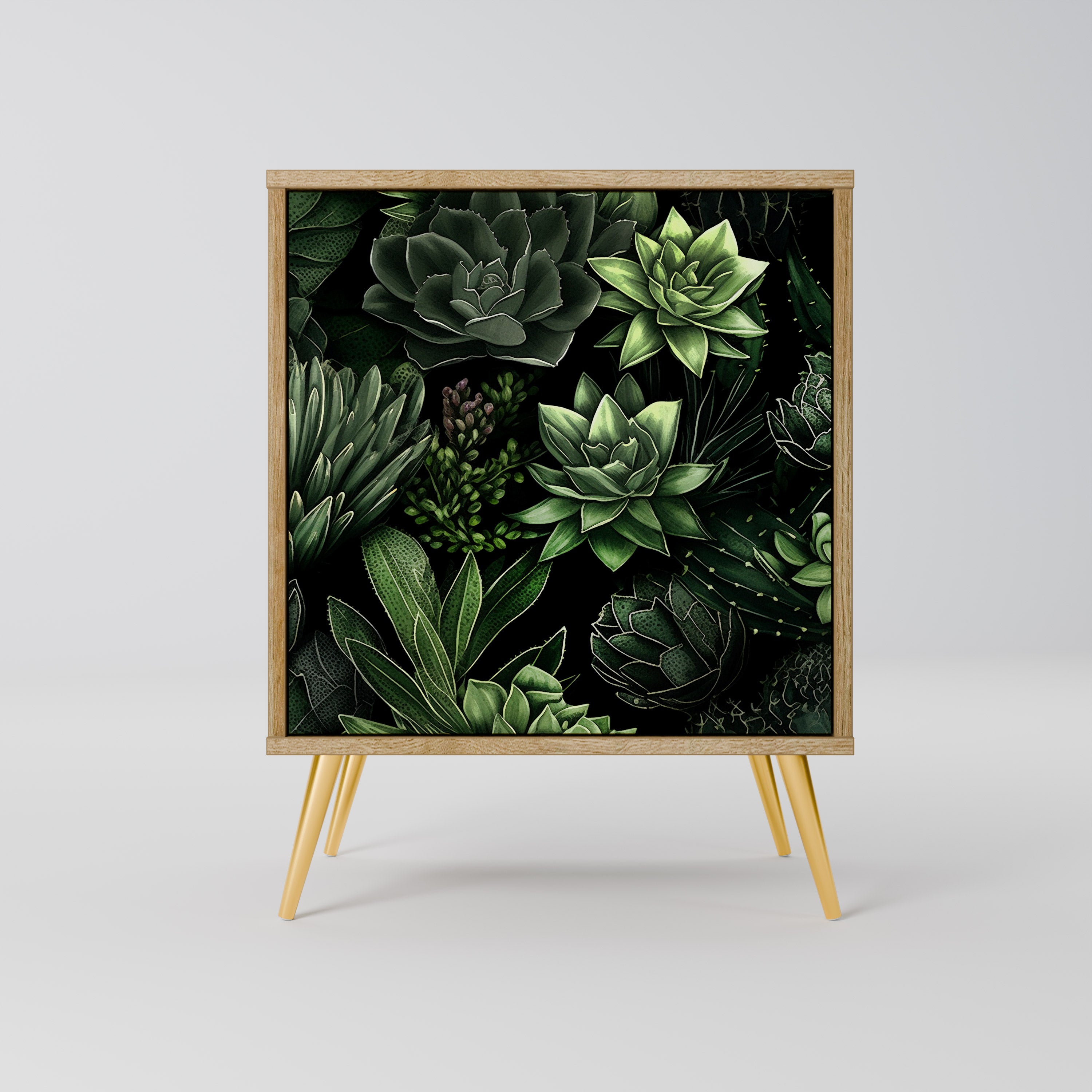 SUCCULENT JUNGLE Komoda 1-drzwiowa korpus Dąb Riva
