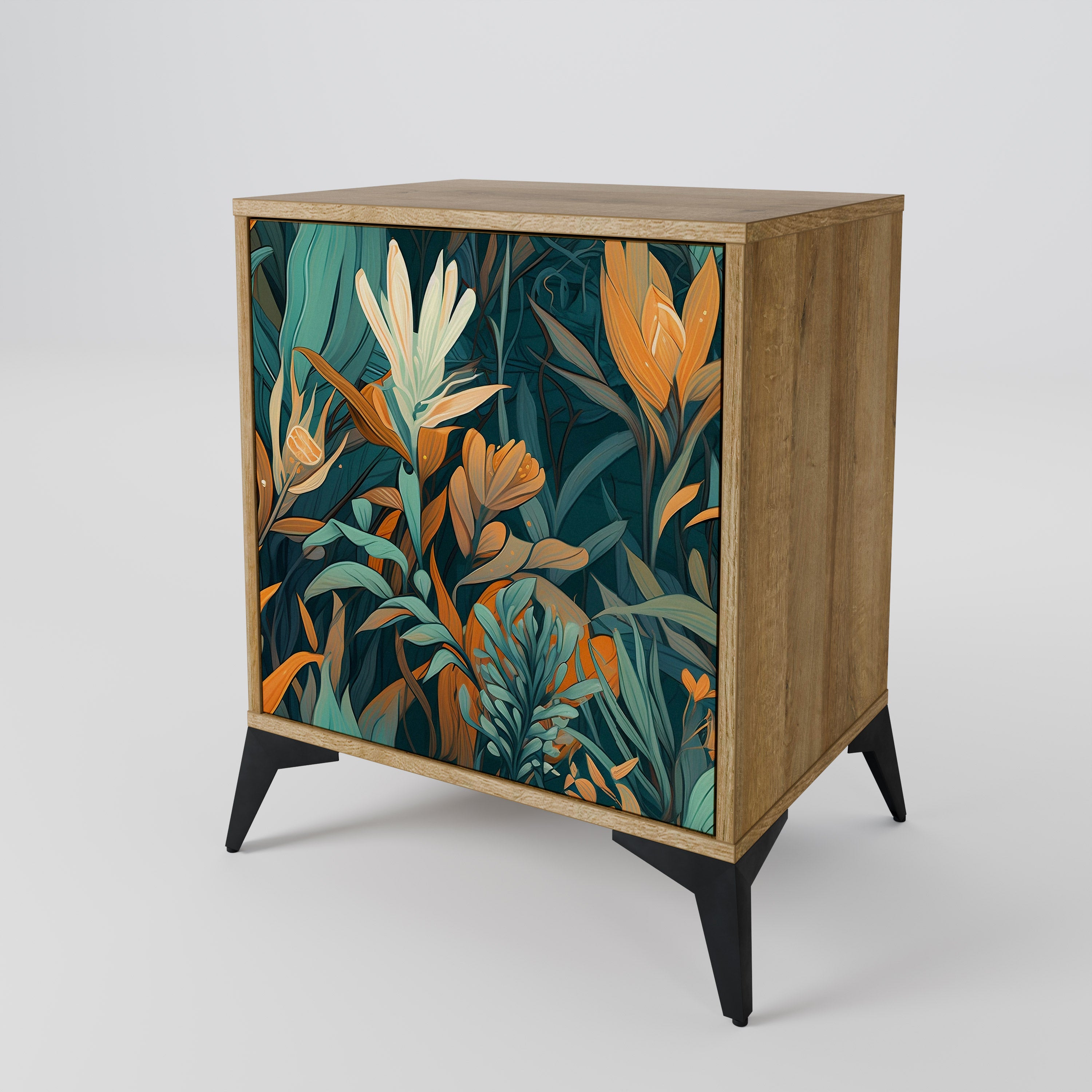 FLORAL SERENITY Komoda 1-drzwiowa korpus Dąb Riva