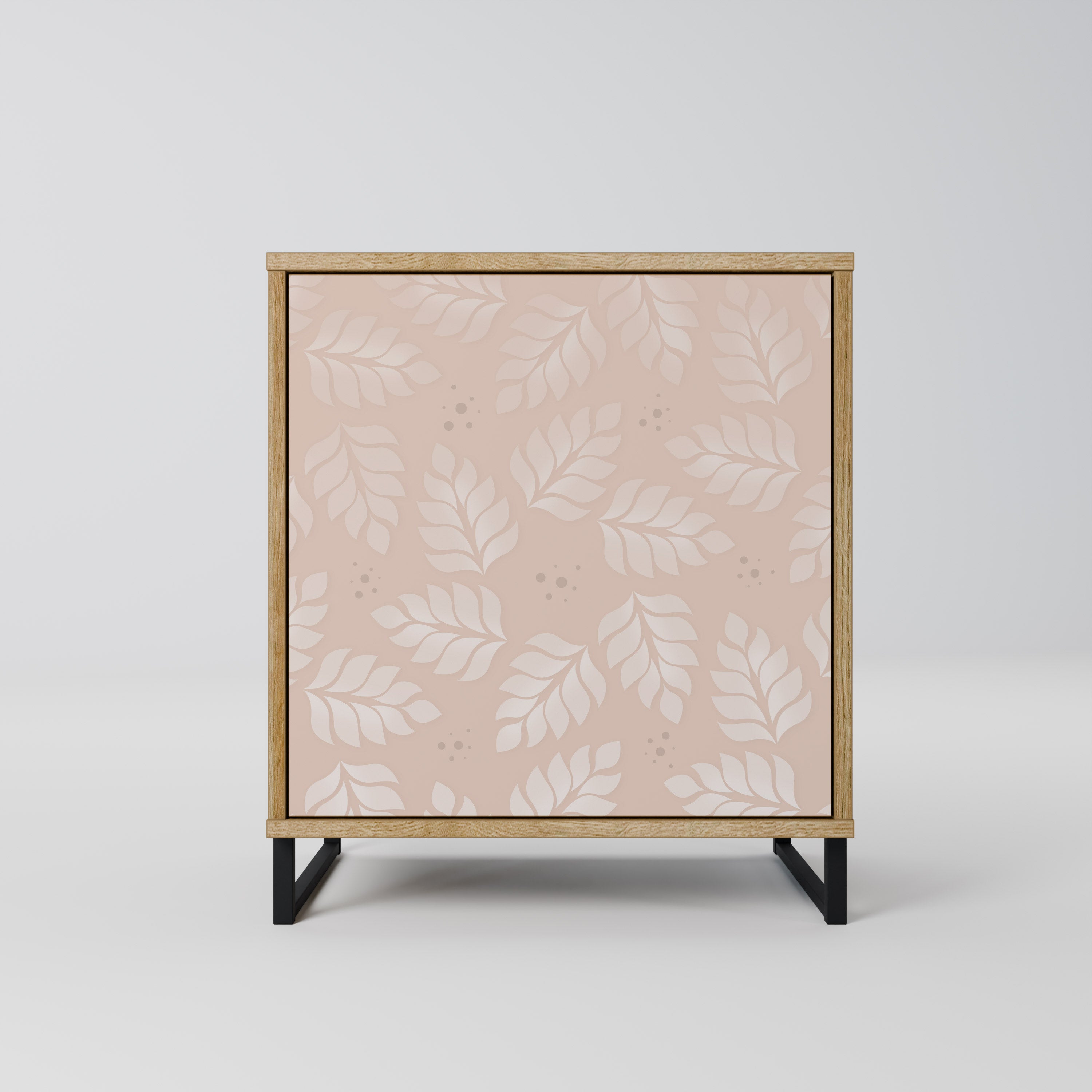 LEAVES ON BEIGE Komoda 1-drzwiowa korpus Dąb Riva