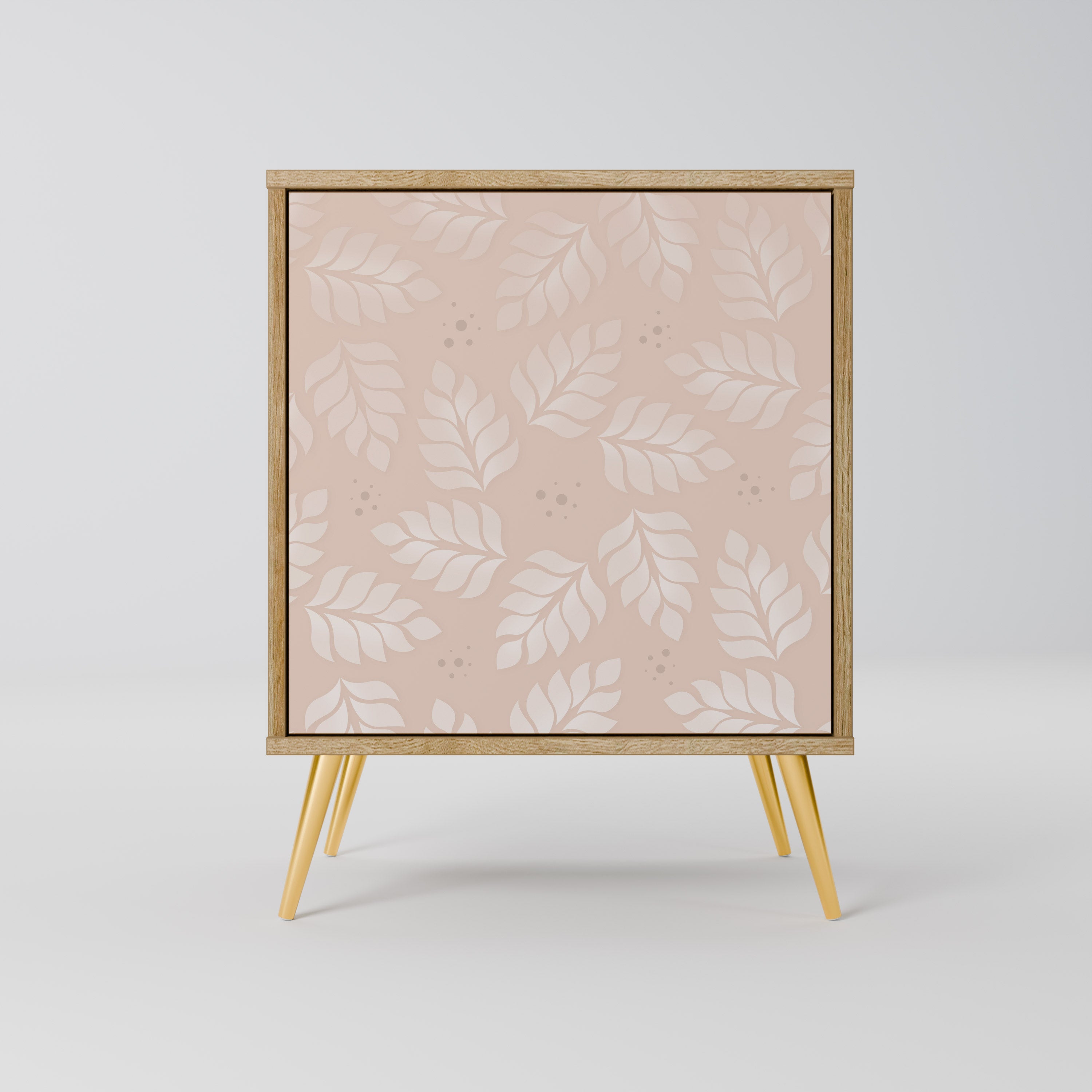 LEAVES ON BEIGE Komoda 1-drzwiowa korpus Dąb Riva