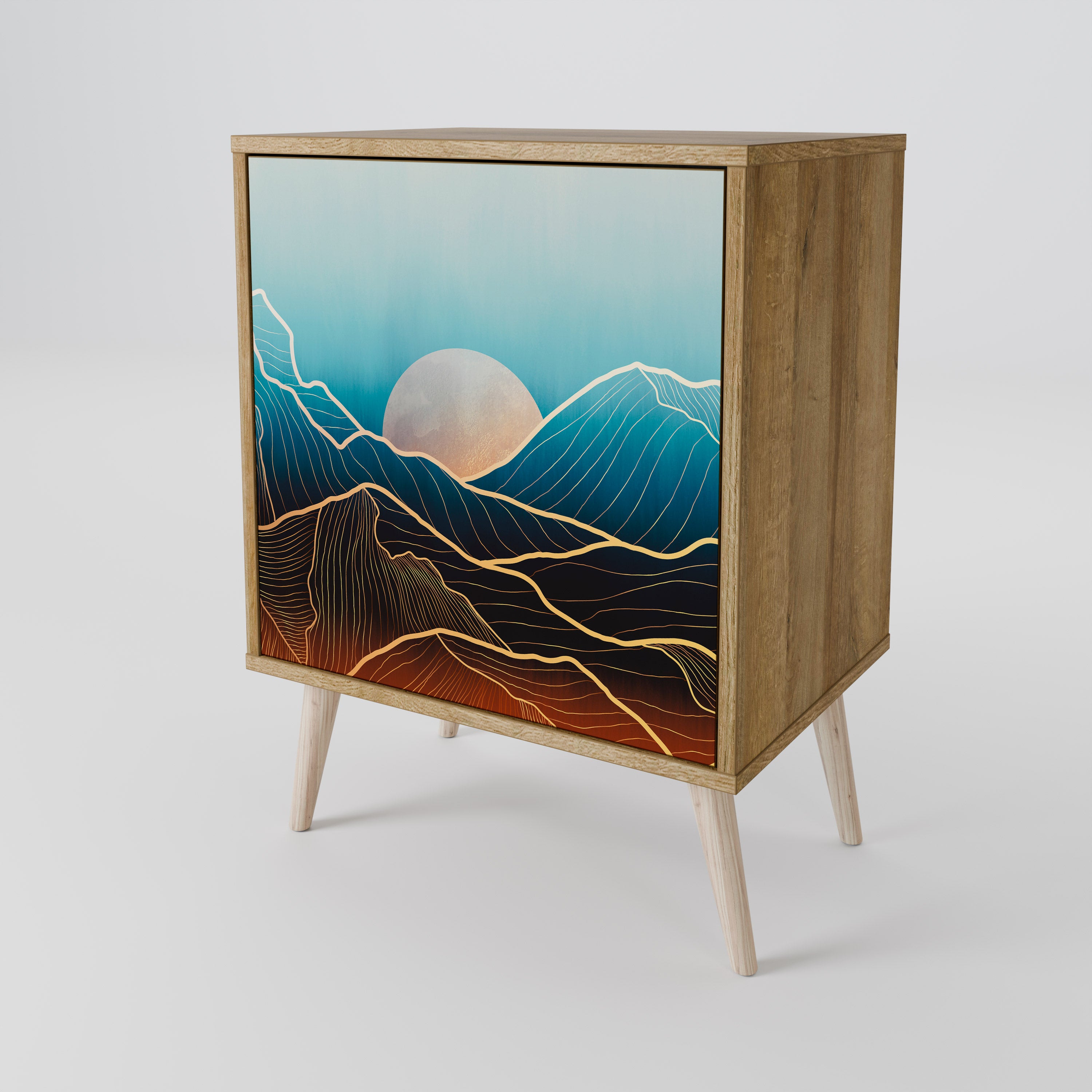 LUNAR SECRETS Komoda 1-drzwiowa korpus Dąb Riva