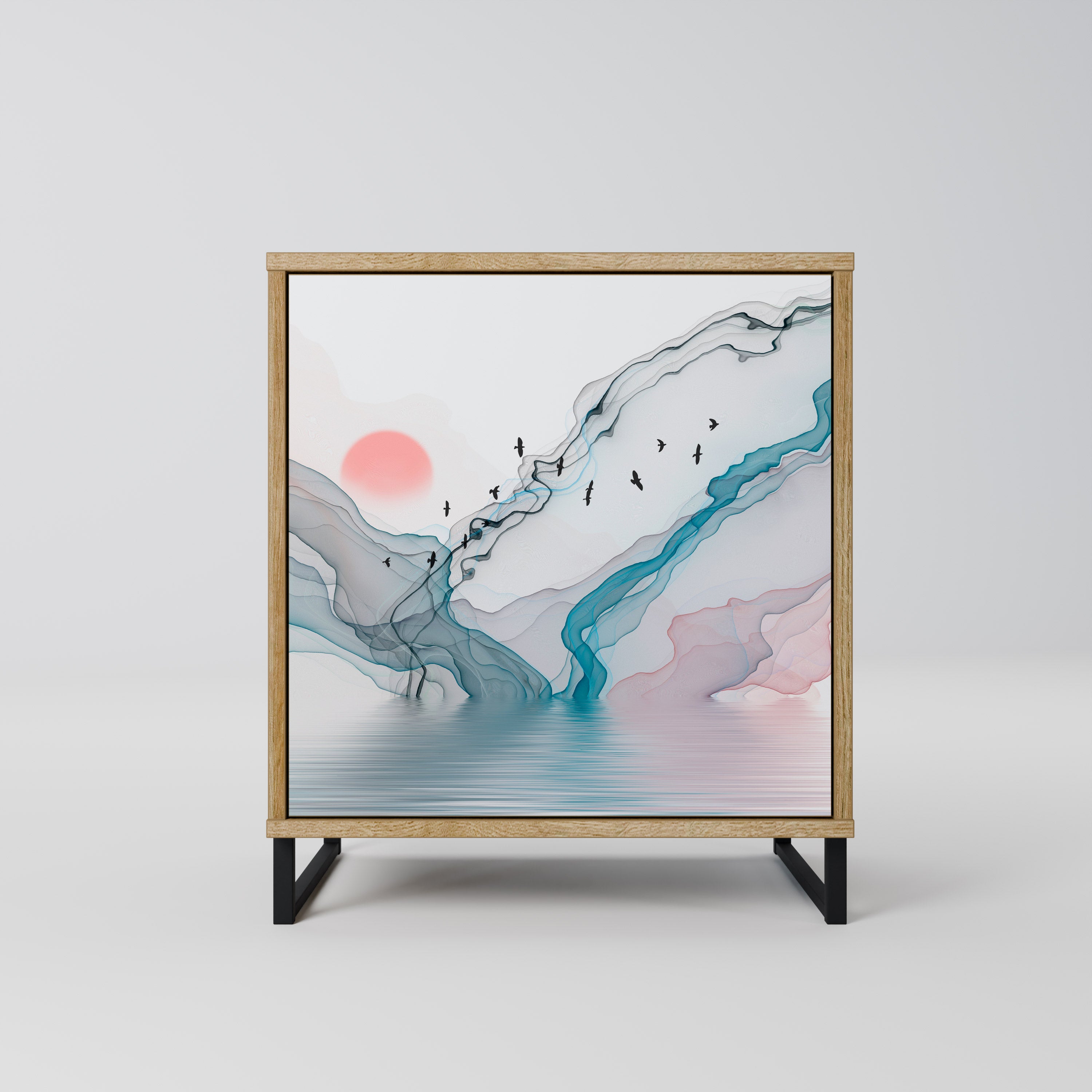 VELVET CROSSING Komoda 1-drzwiowa korpus Dąb Riva