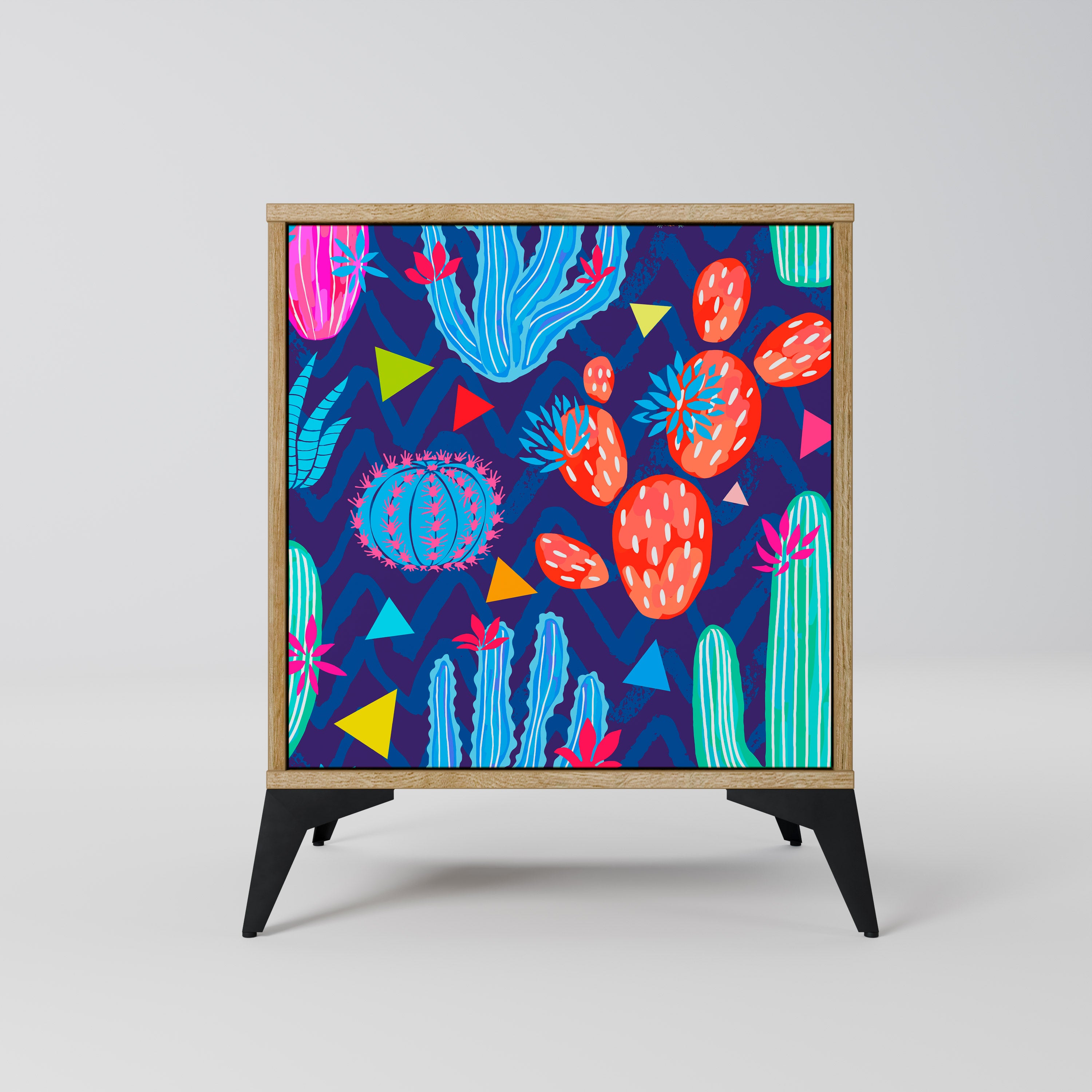 CACTUS VIBES Komoda 1-drzwiowa korpus Dąb Riva