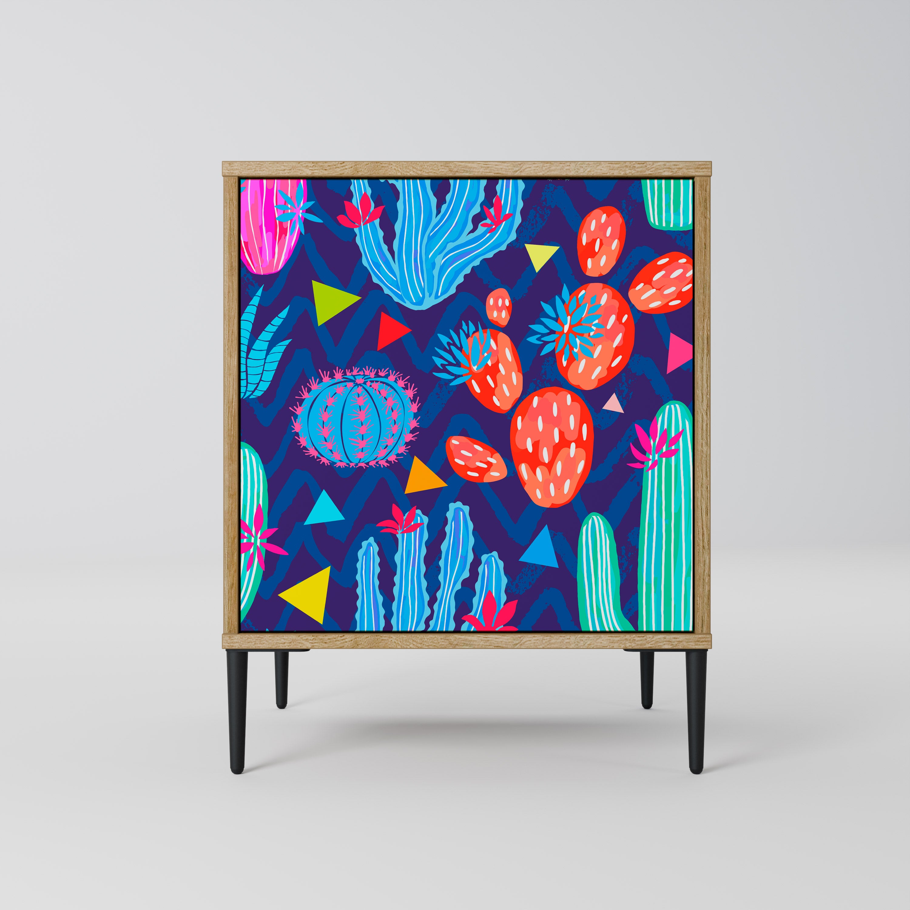 CACTUS VIBES Komoda 1-drzwiowa korpus Dąb Riva