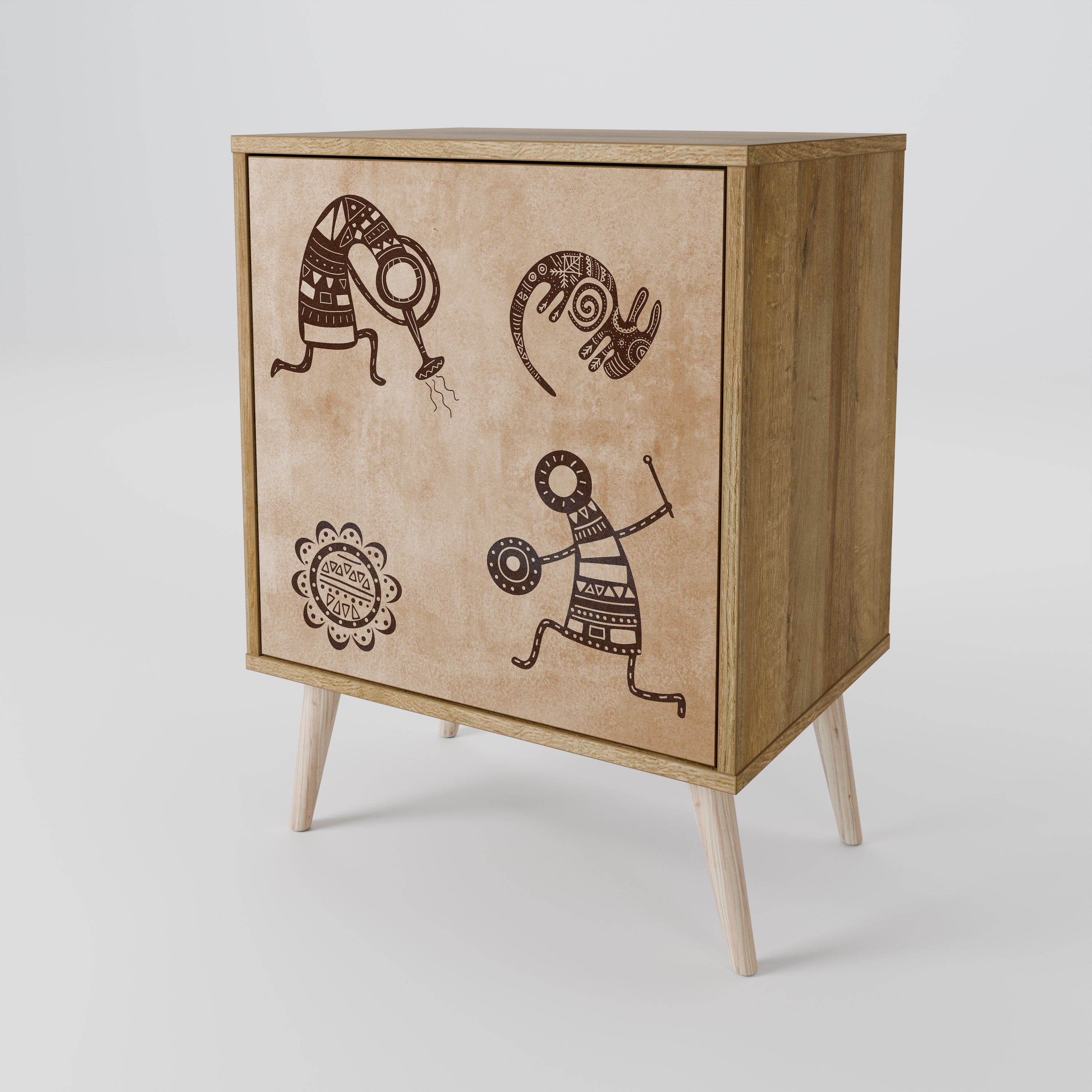 AFRICAN STYLE Komoda 1-drzwiowa korpus Dąb Riva