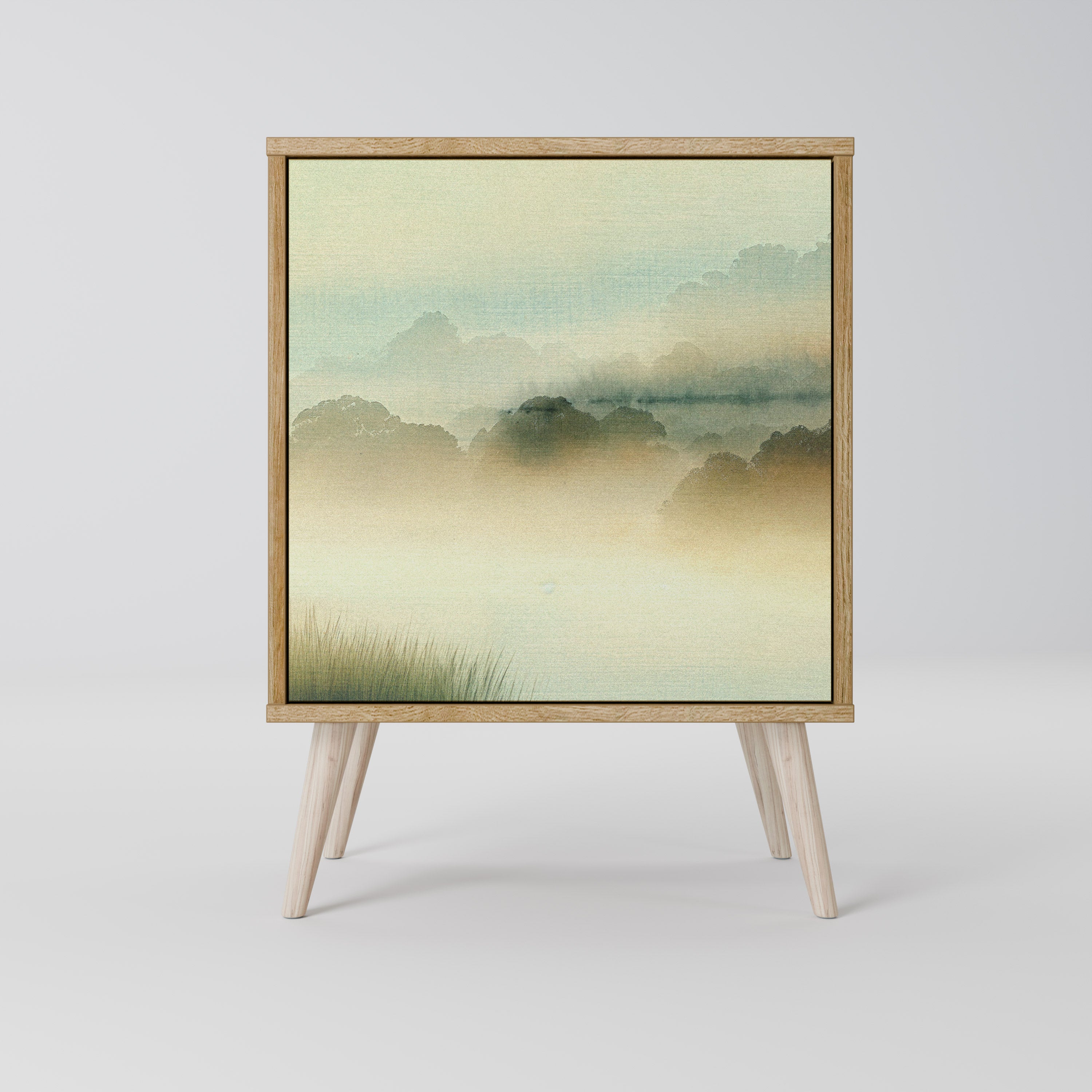 MORNING BY THE LAKE Komoda 1-drzwiowa korpus Dąb Riva