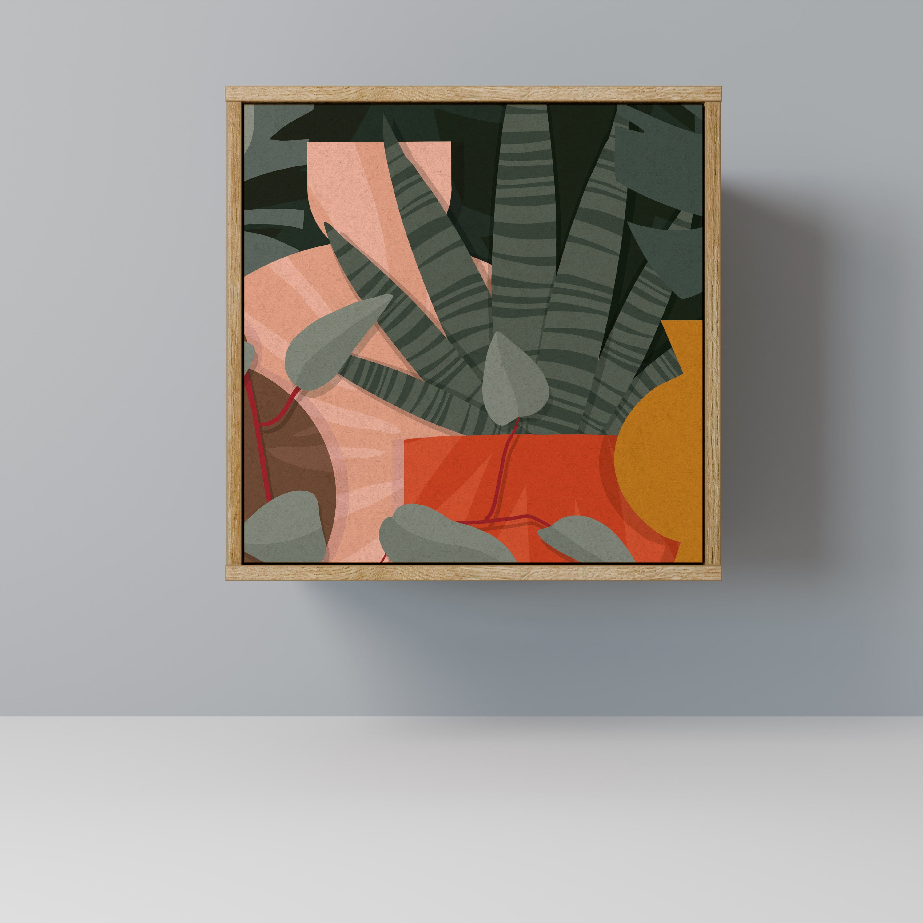 TROPICAL COMPOSITION Komoda 1-drzwiowa korpus Dąb Riva