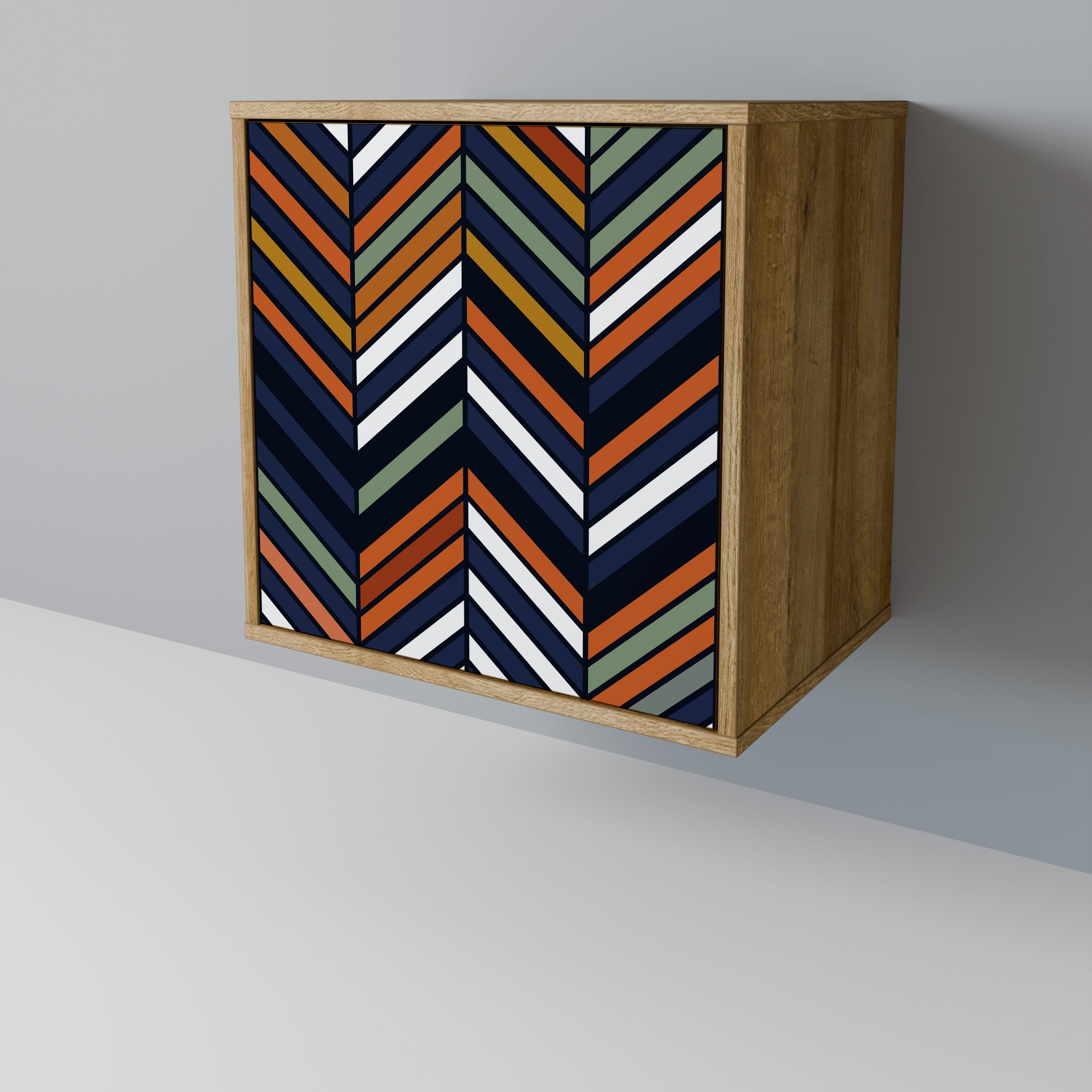 VIBRANT PATCHWORK Komoda 1-drzwiowa korpus Dąb Riva