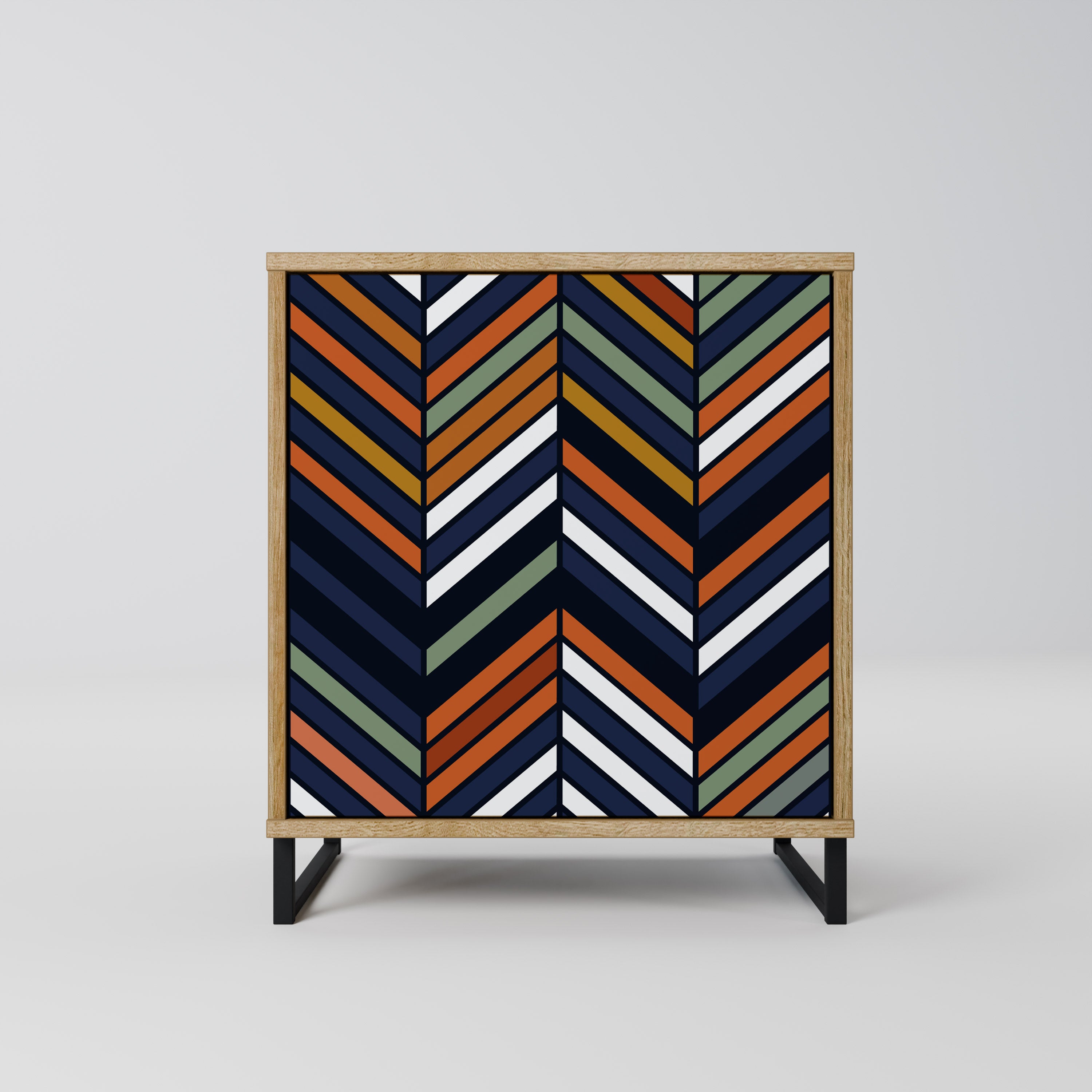 VIBRANT PATCHWORK Komoda 1-drzwiowa korpus Dąb Riva