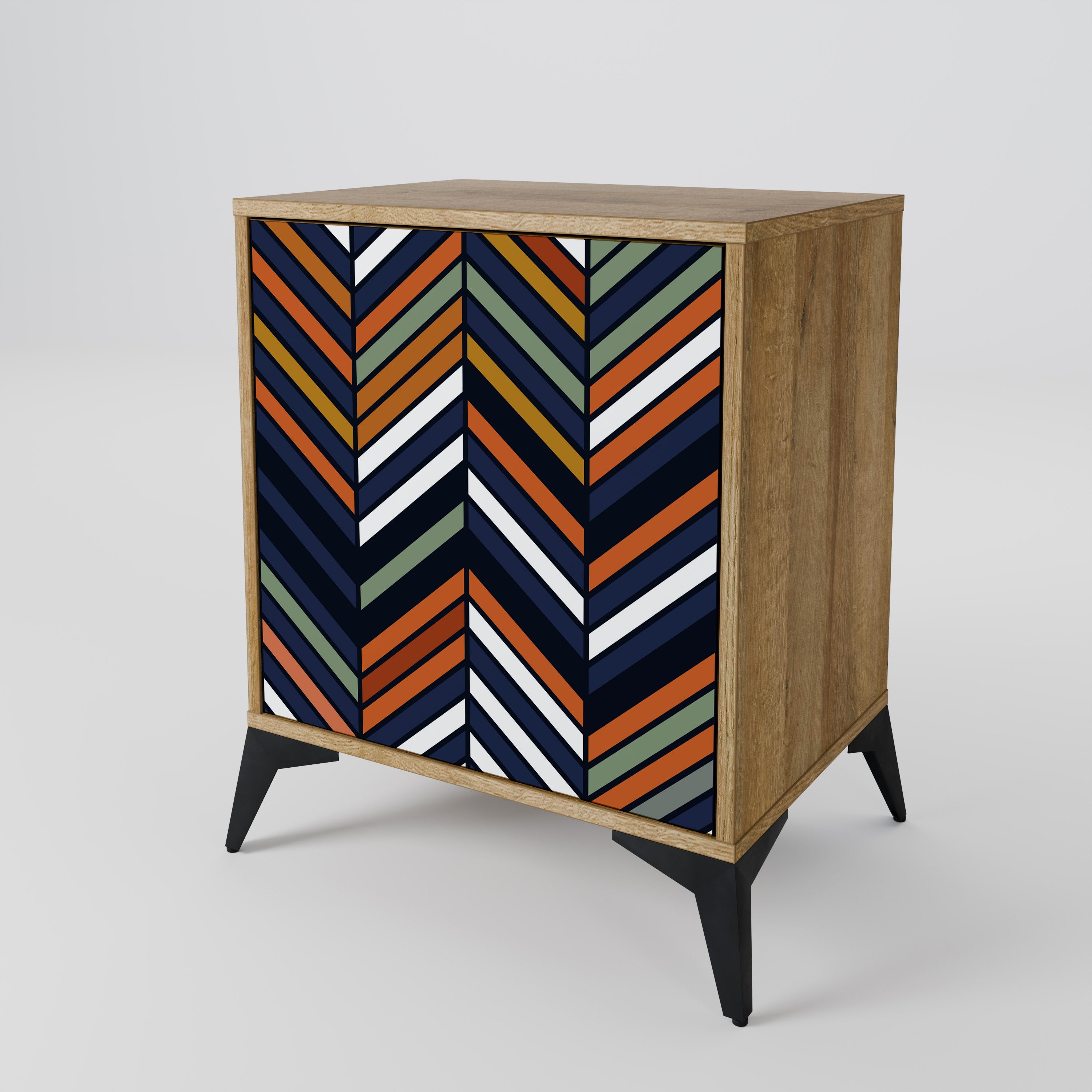 VIBRANT PATCHWORK Komoda 1-drzwiowa korpus Dąb Riva