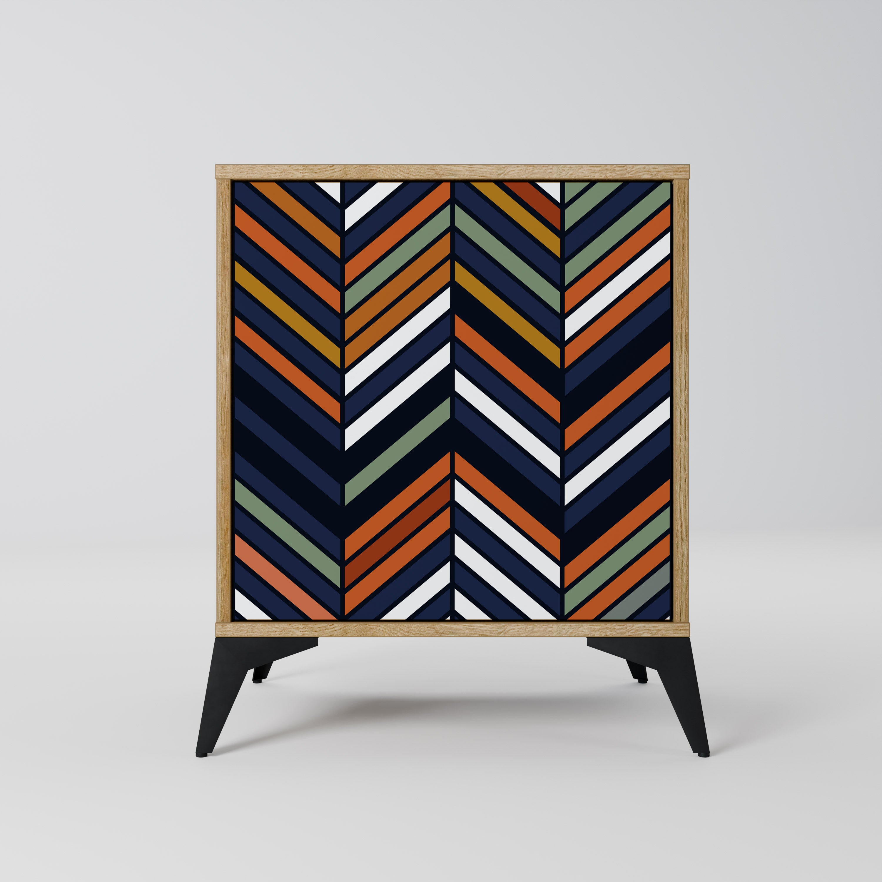 VIBRANT PATCHWORK Komoda 1-drzwiowa korpus Dąb Riva