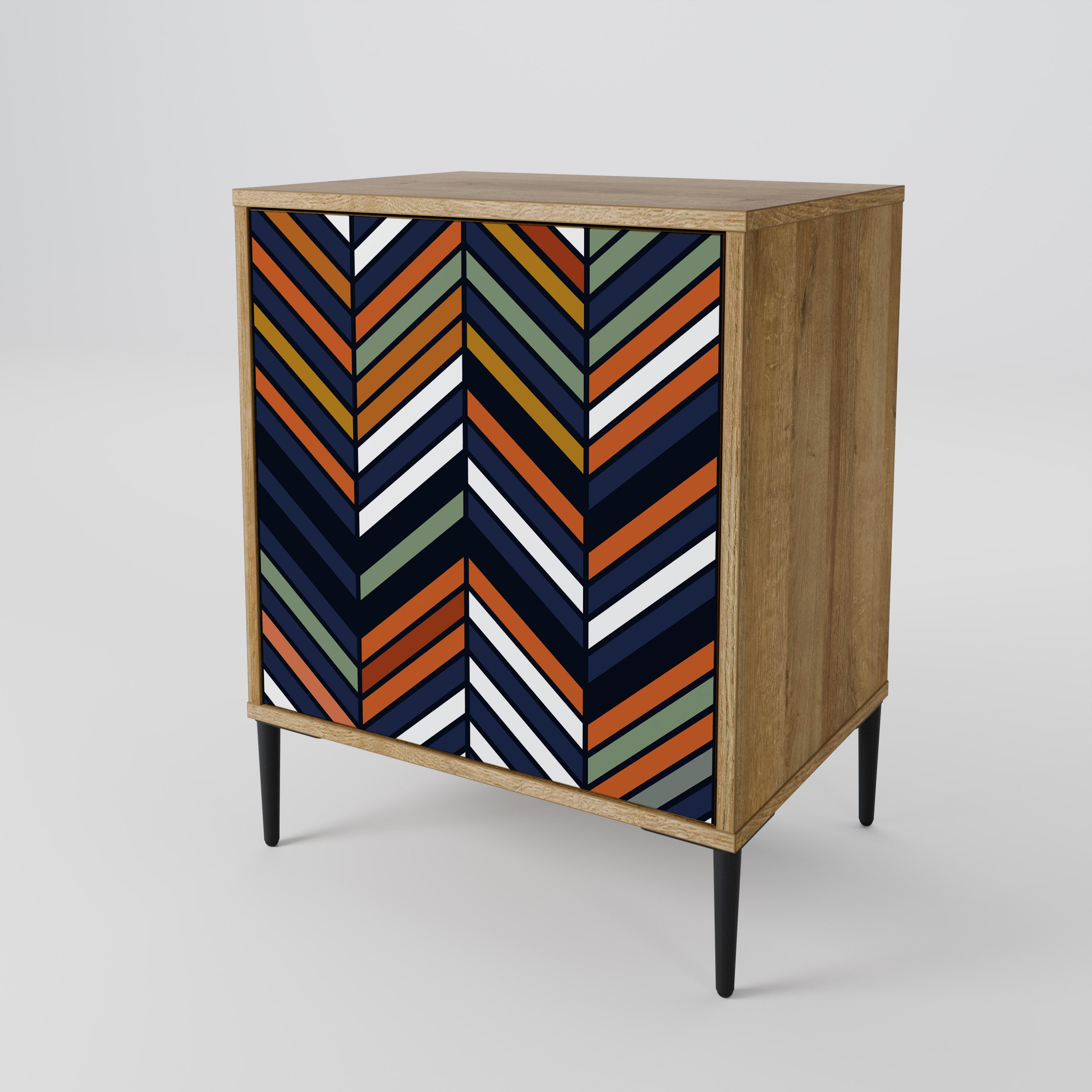 VIBRANT PATCHWORK Komoda 1-drzwiowa korpus Dąb Riva
