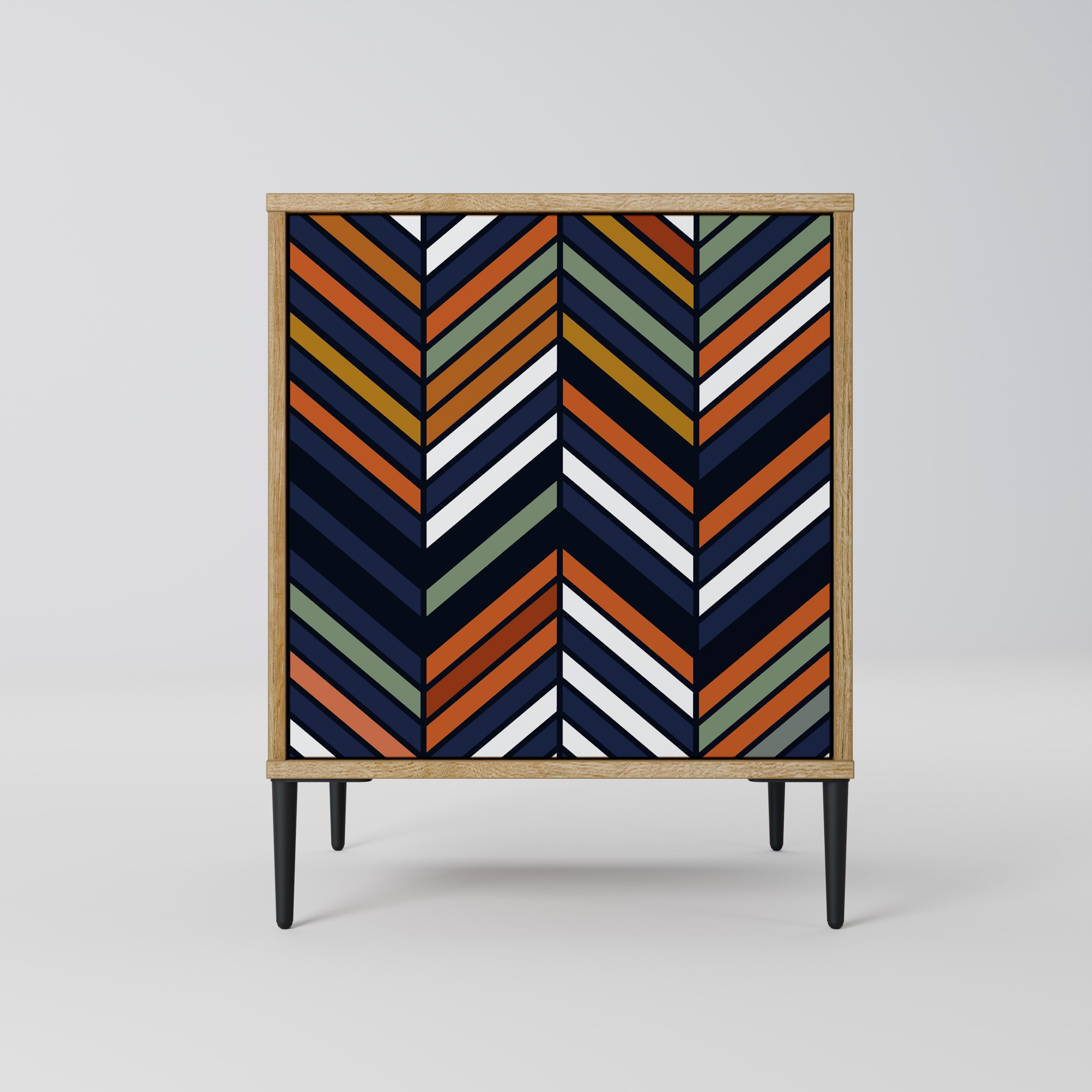 VIBRANT PATCHWORK Komoda 1-drzwiowa korpus Dąb Riva