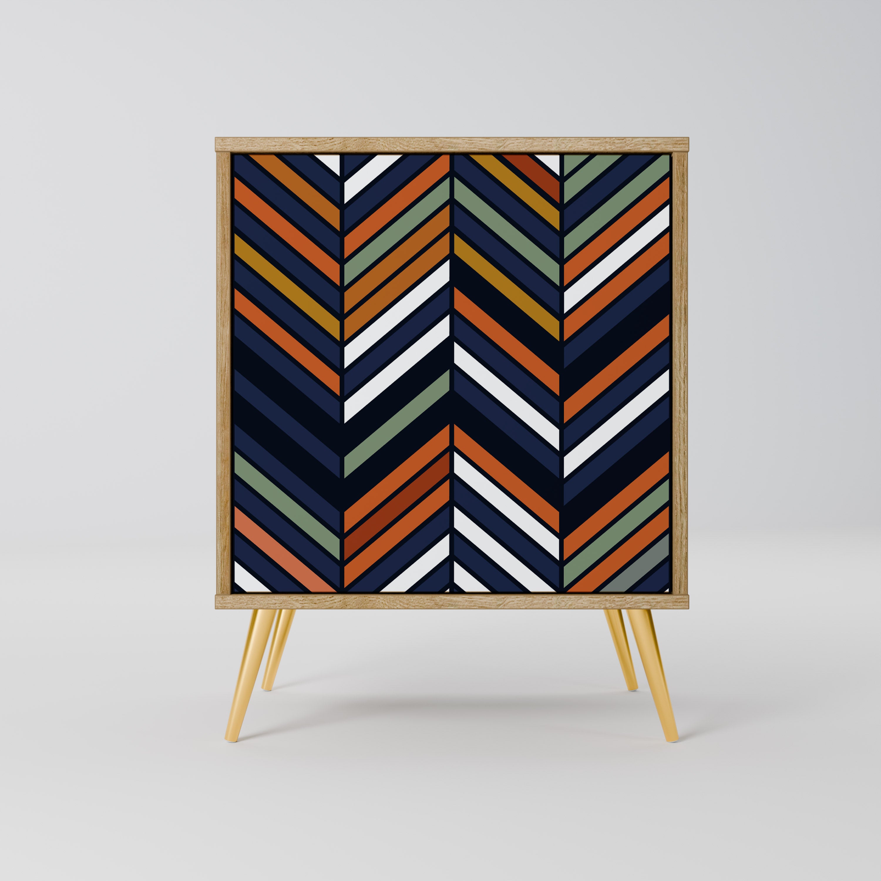 VIBRANT PATCHWORK Komoda 1-drzwiowa korpus Dąb Riva