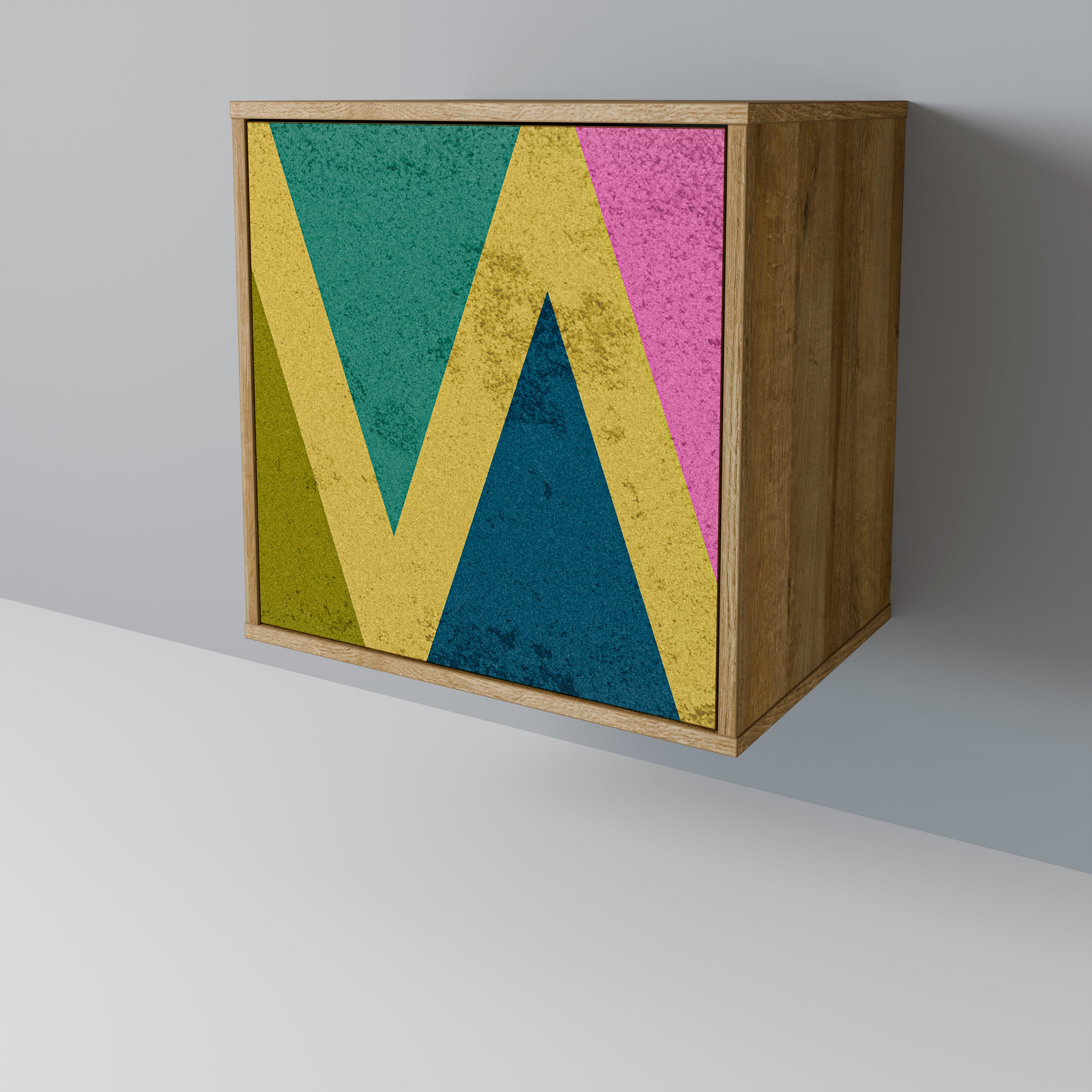 COLORFUL TRIANGLES Komoda 1-drzwiowa korpus Dąb Riva