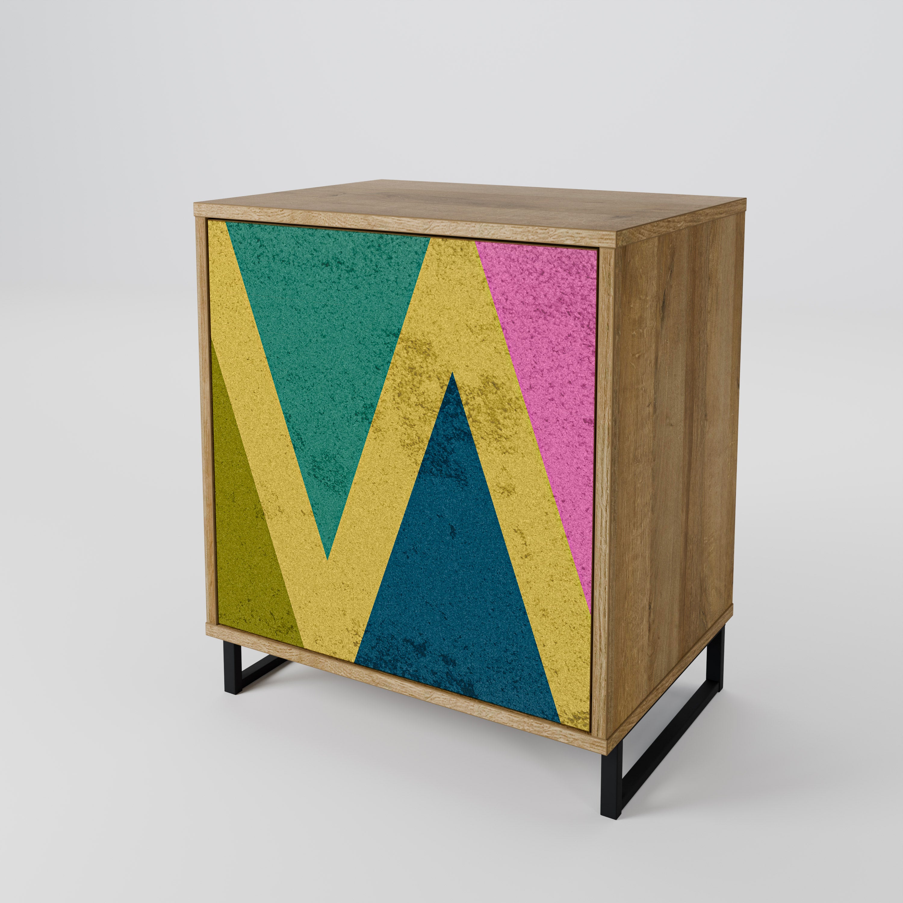 COLORFUL TRIANGLES Komoda 1-drzwiowa korpus Dąb Riva
