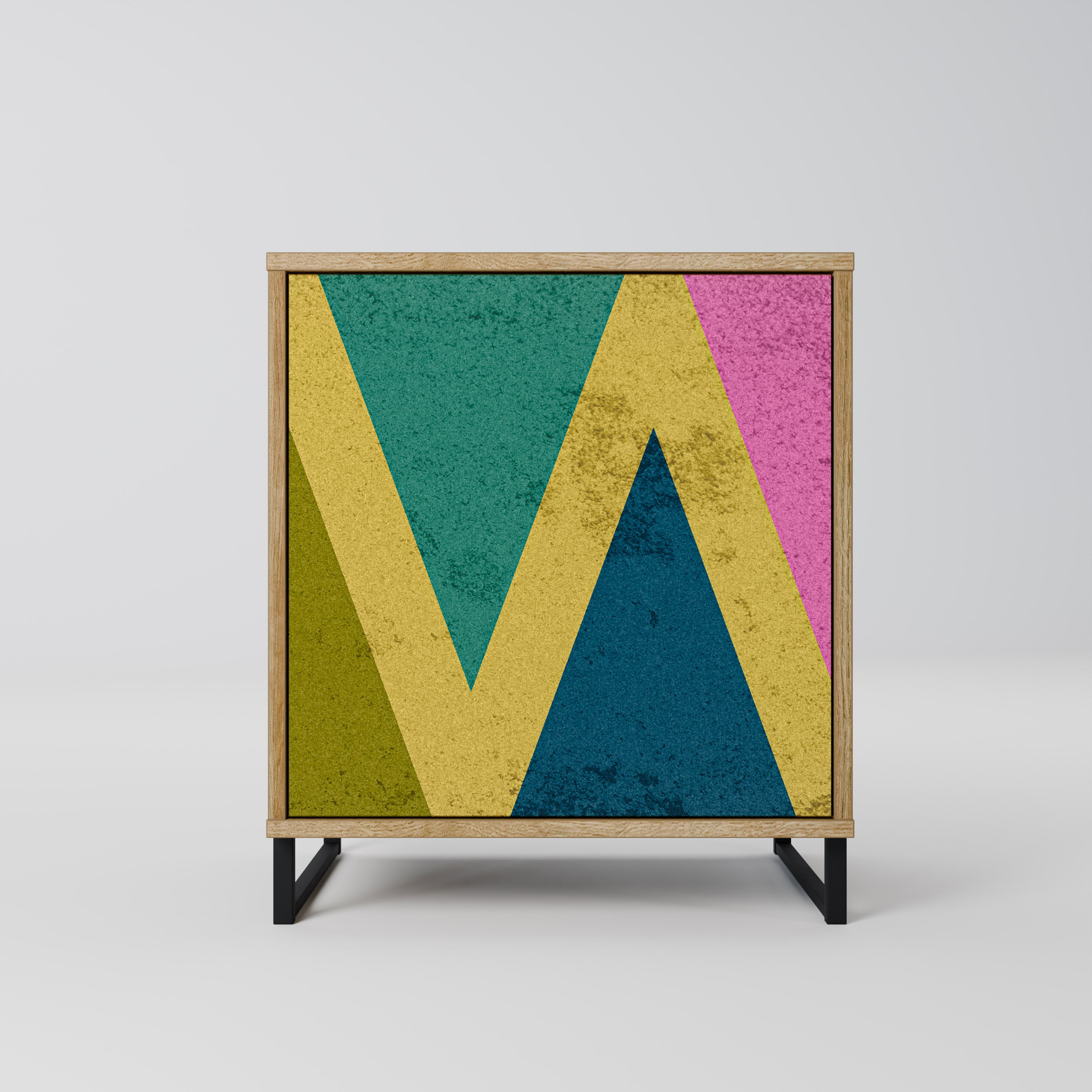 COLORFUL TRIANGLES Komoda 1-drzwiowa korpus Dąb Riva