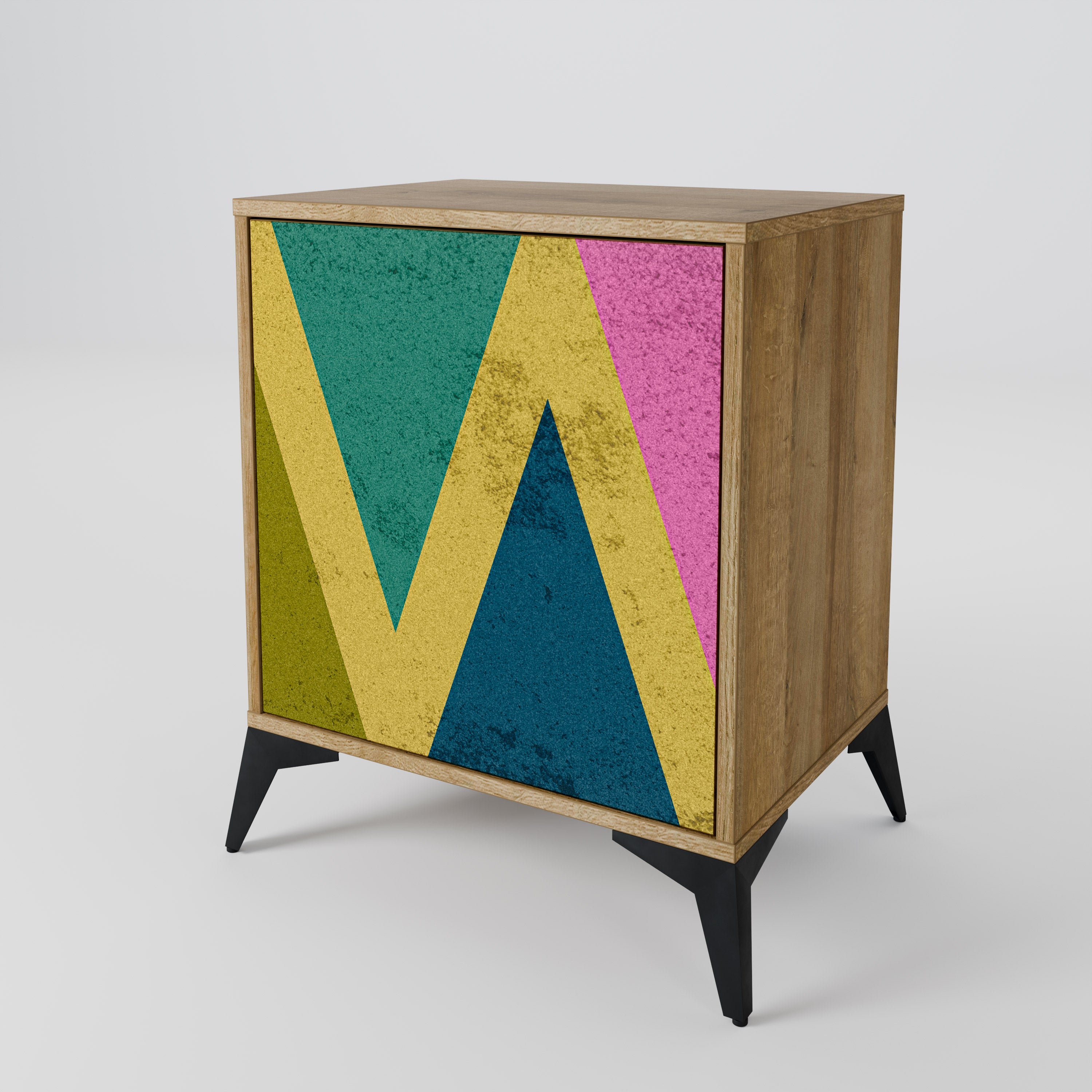 COLORFUL TRIANGLES Komoda 1-drzwiowa korpus Dąb Riva