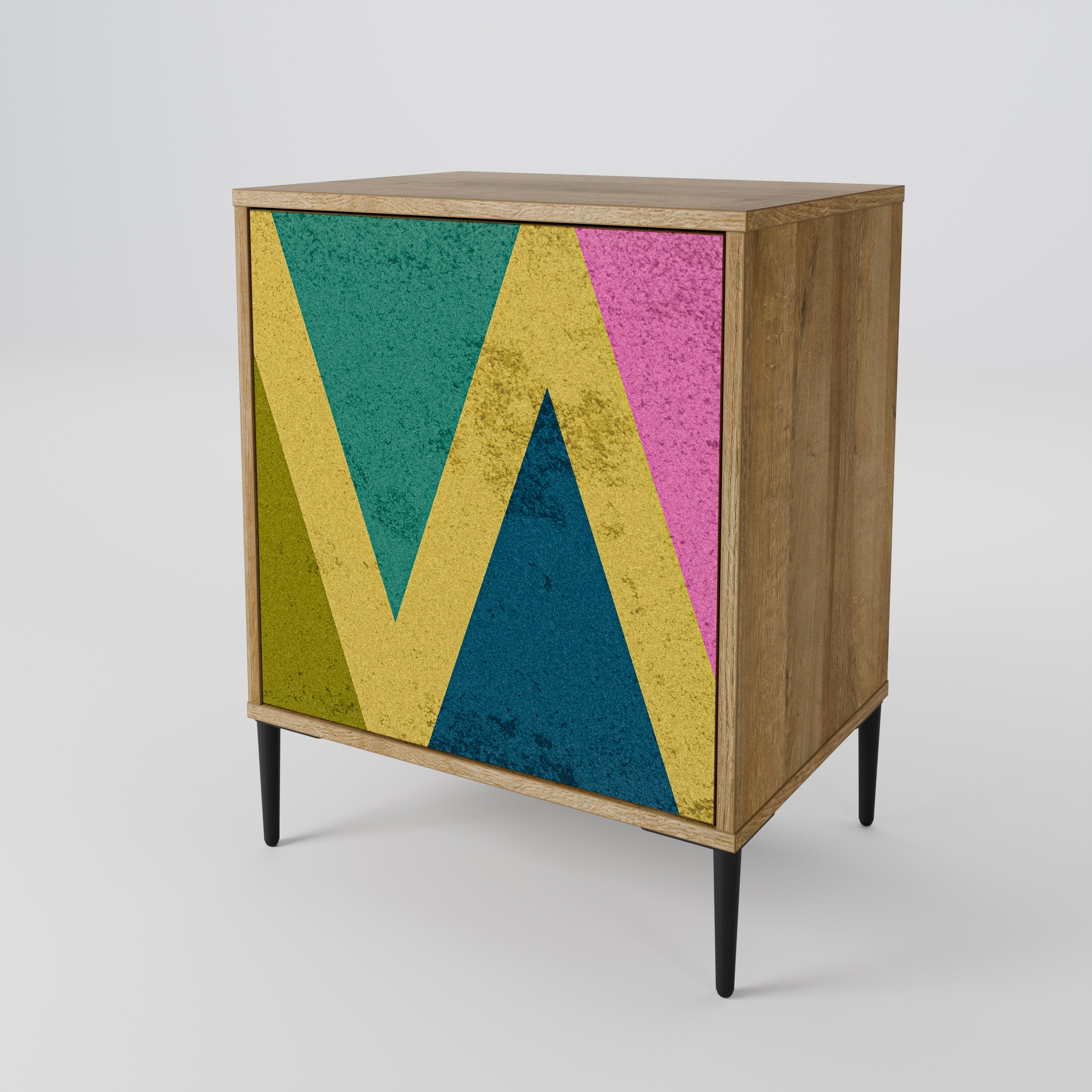 COLORFUL TRIANGLES Komoda 1-drzwiowa korpus Dąb Riva