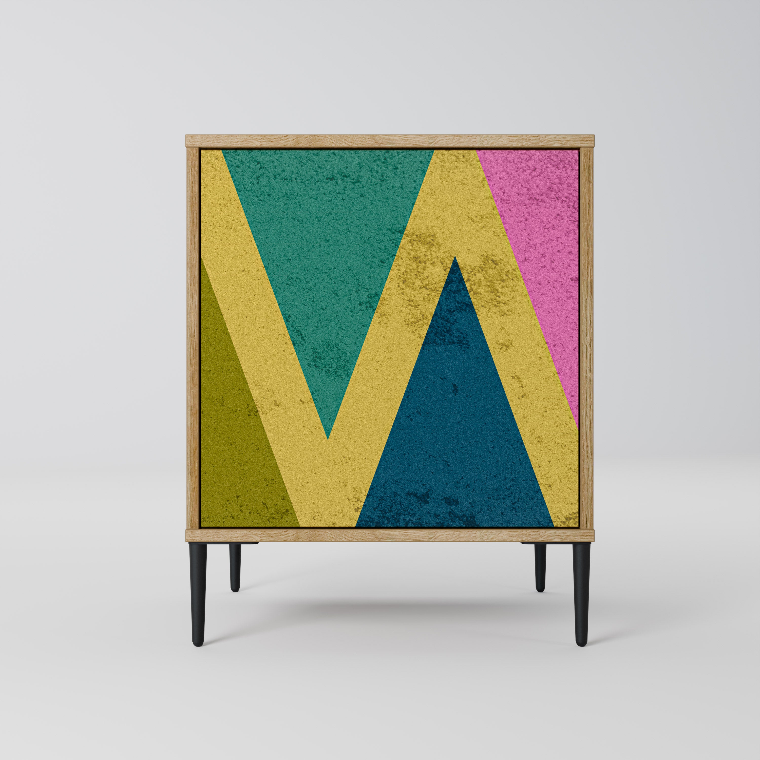 COLORFUL TRIANGLES Komoda 1-drzwiowa korpus Dąb Riva