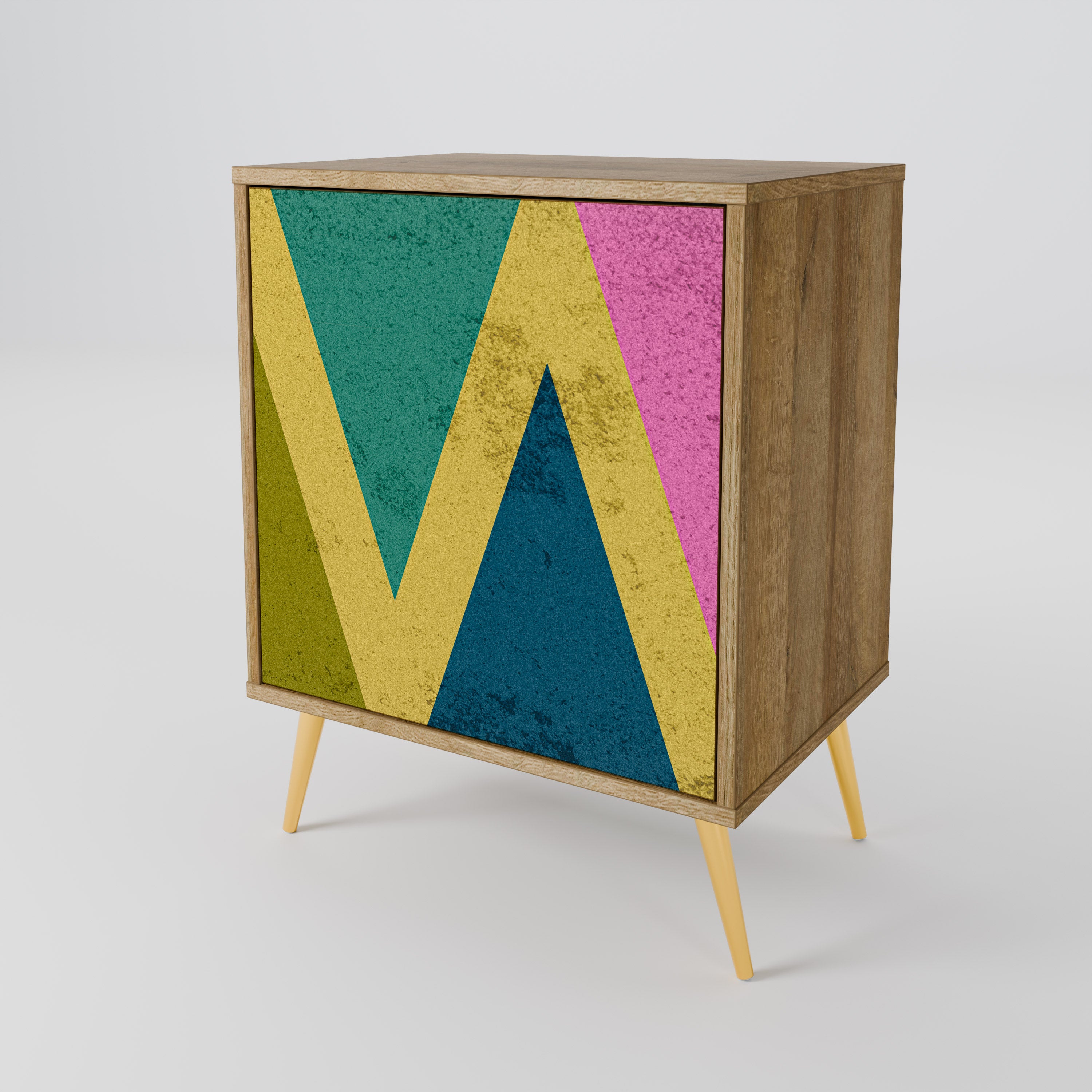 COLORFUL TRIANGLES Komoda 1-drzwiowa korpus Dąb Riva
