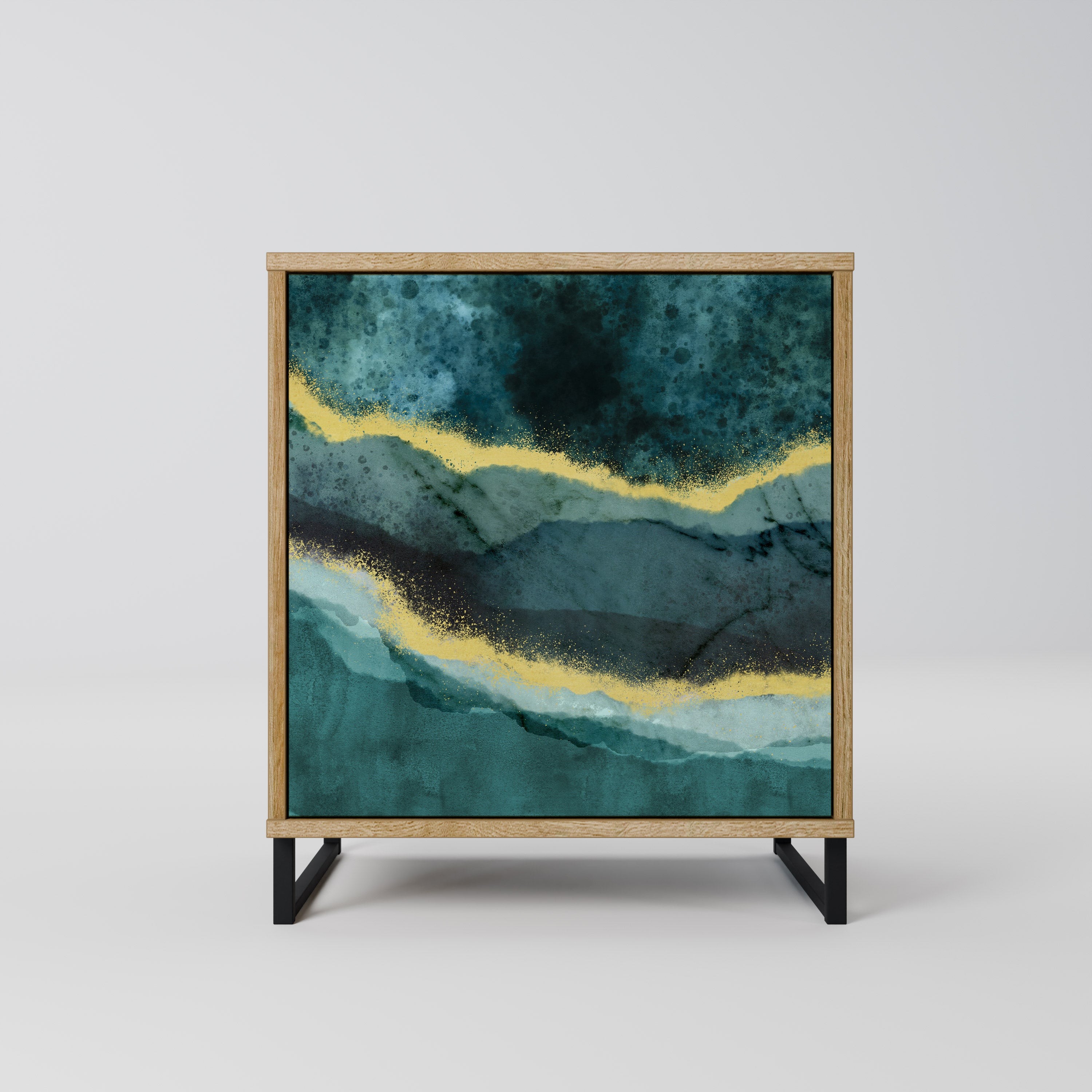 GOLDRUSH ODYSSEY Komoda 1-drzwiowa korpus Dąb Riva