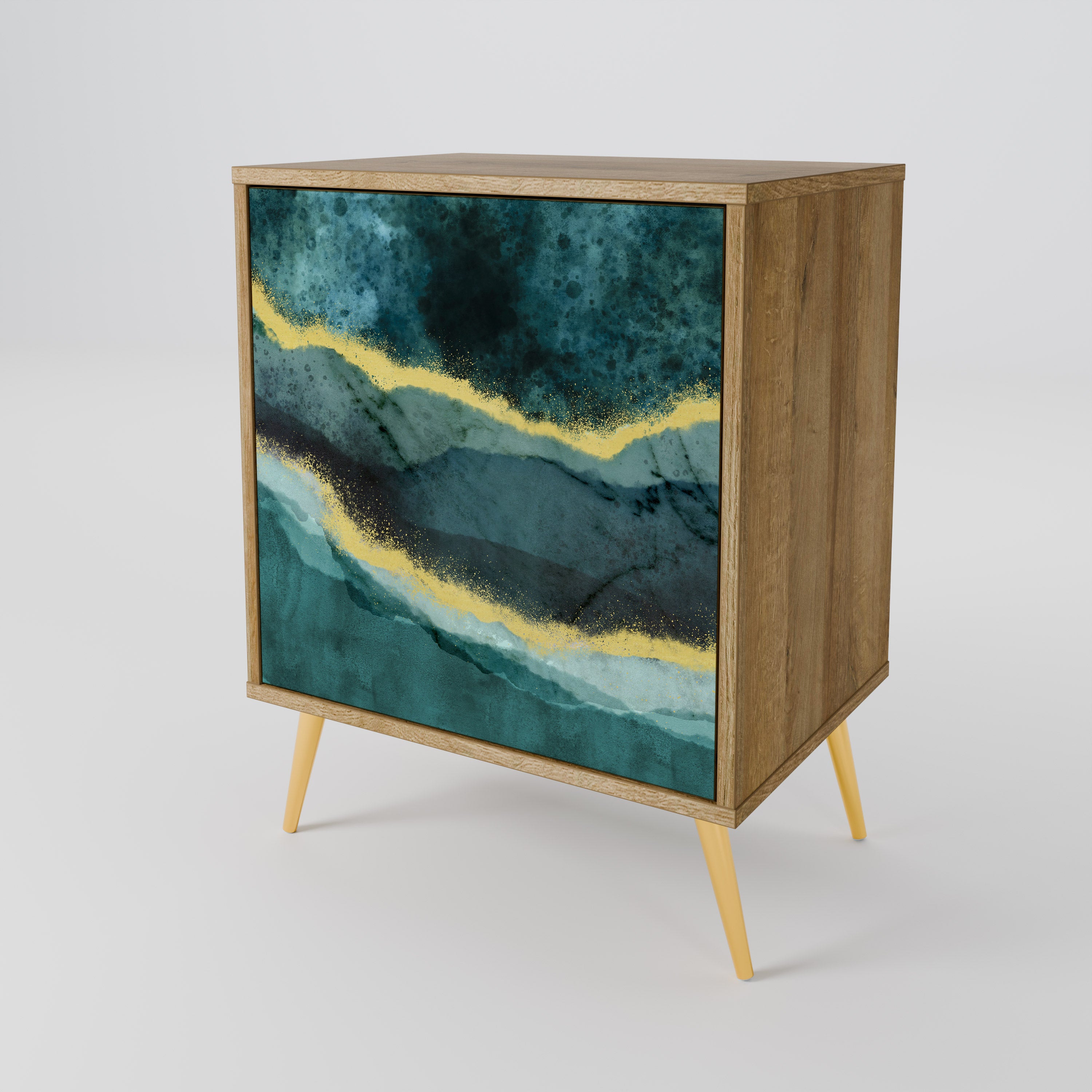 GOLDRUSH ODYSSEY Komoda 1-drzwiowa korpus Dąb Riva