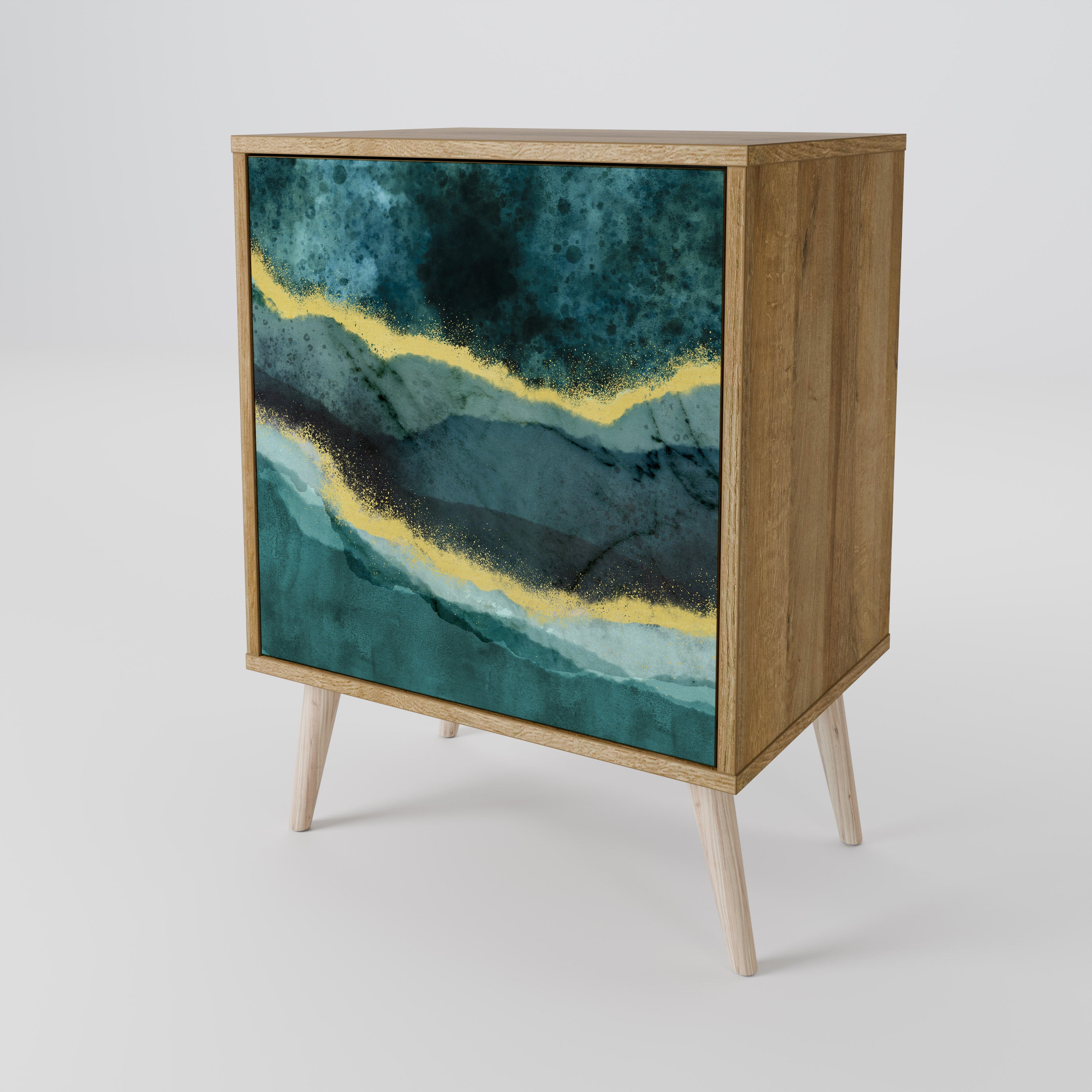 GOLDRUSH ODYSSEY Komoda 1-drzwiowa korpus Dąb Riva