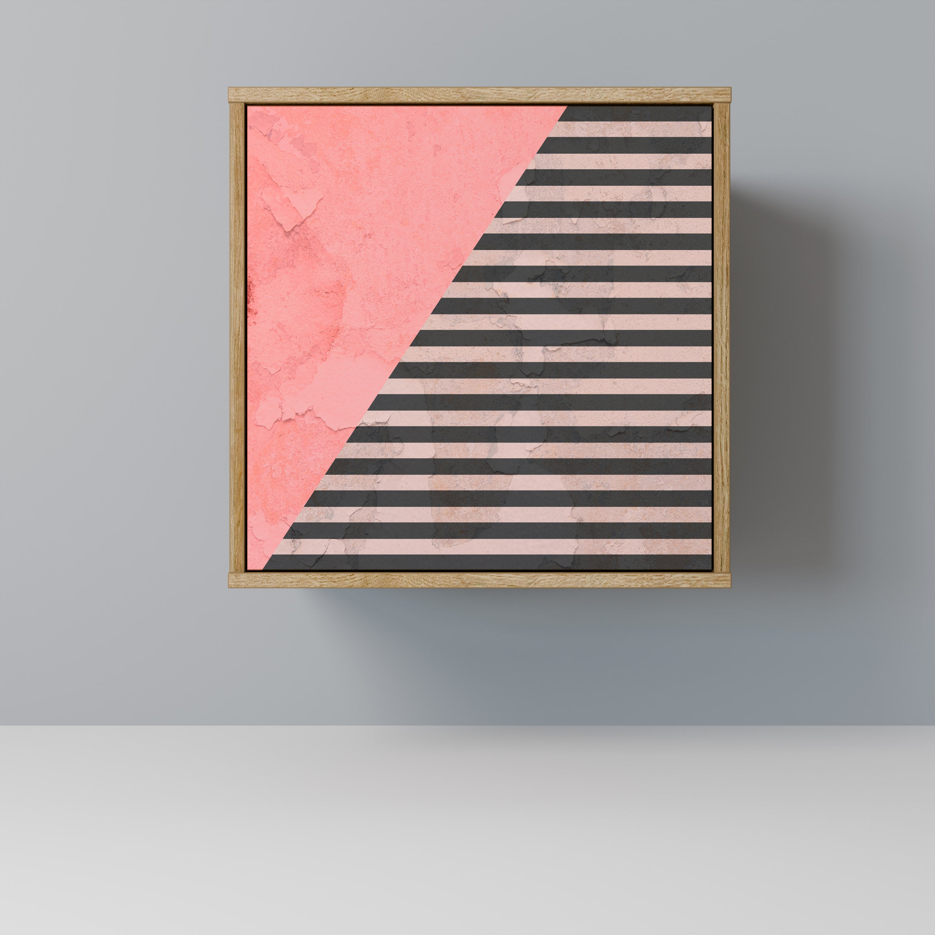 GLAMOROUS STRIPE Komoda 1-drzwiowa korpus Dąb Riva