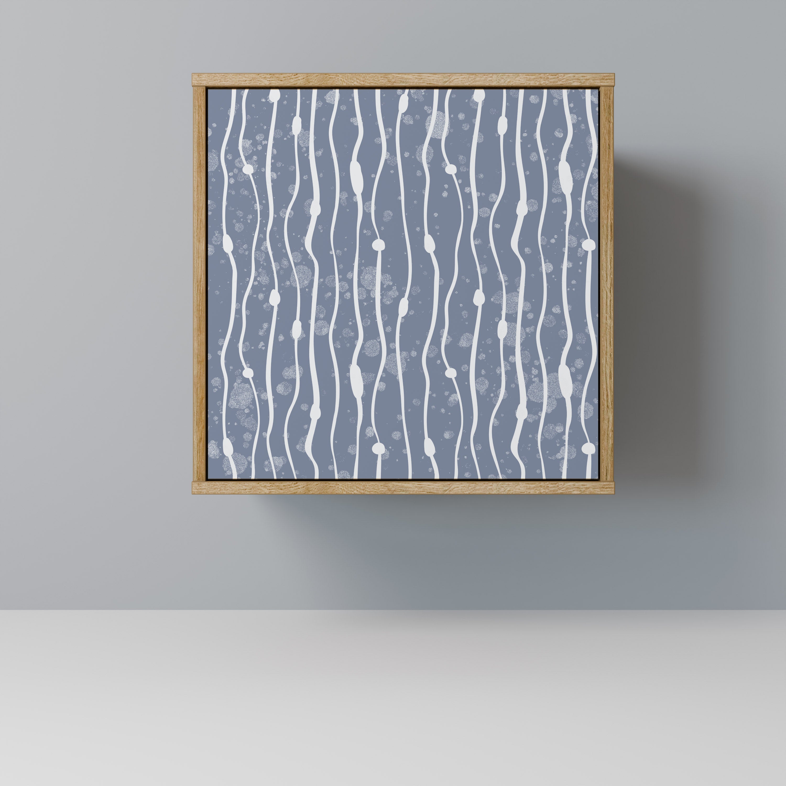 GRAPHITE RAIN Komoda 1-drzwiowa korpus Dąb Riva