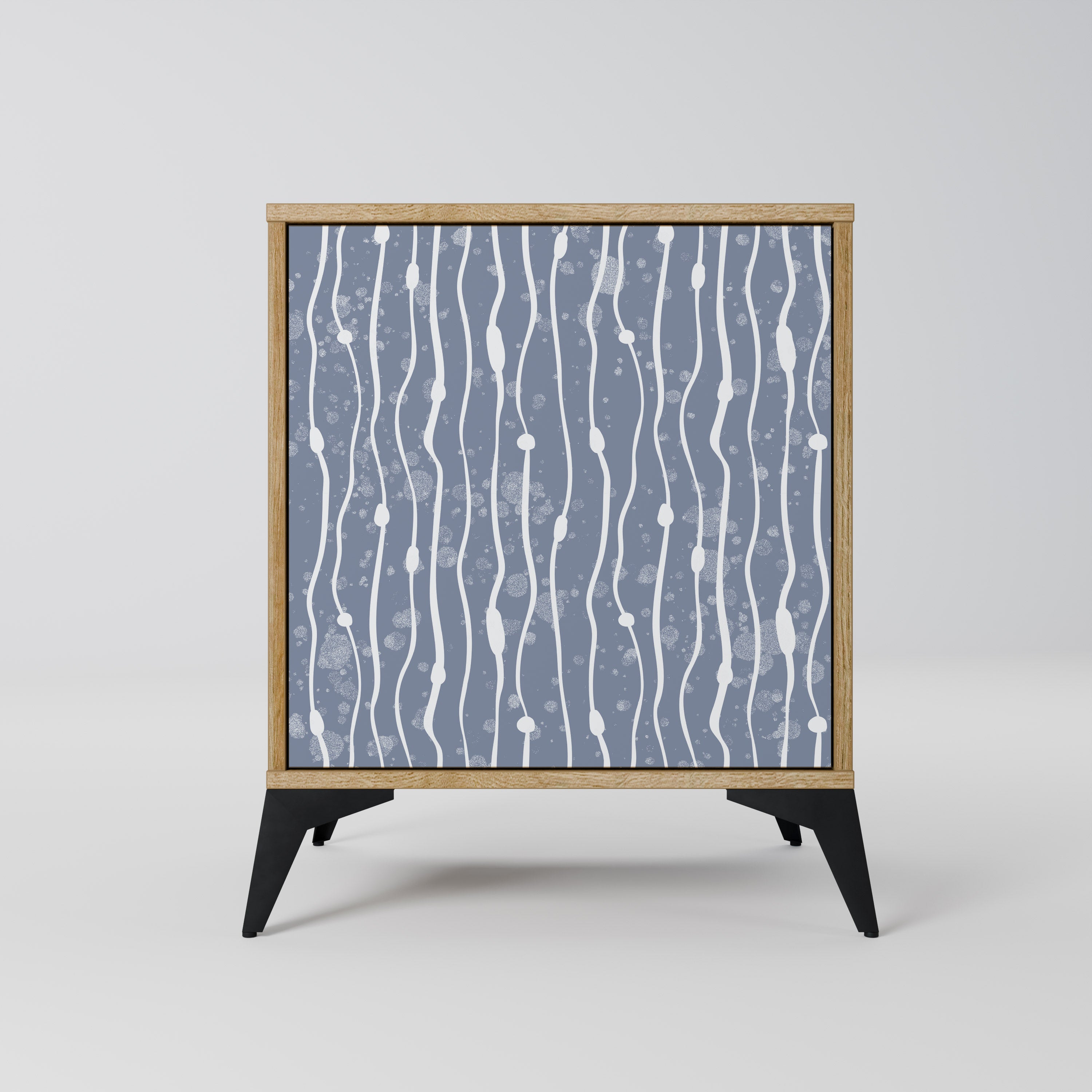 GRAPHITE RAIN Komoda 1-drzwiowa korpus Dąb Riva