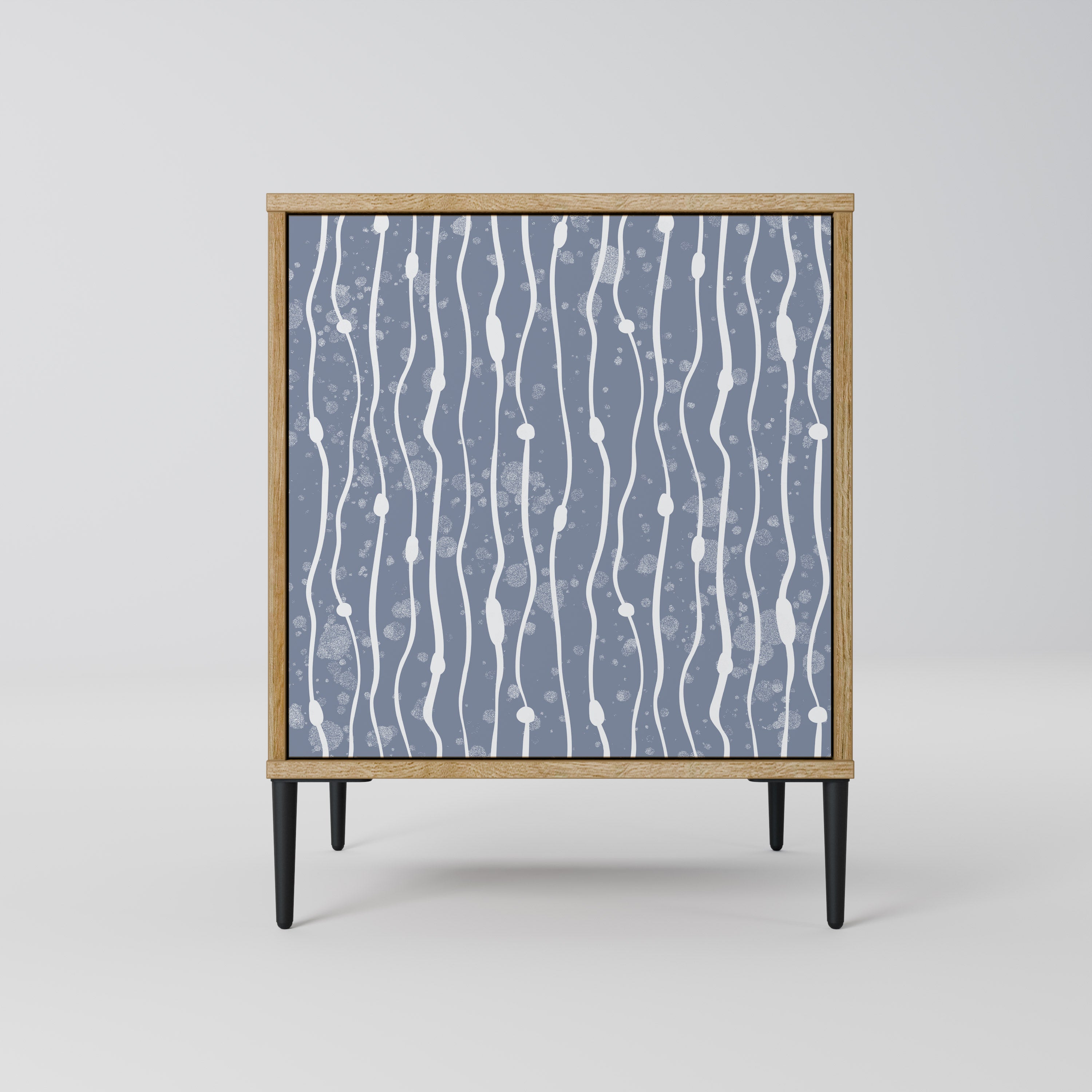 GRAPHITE RAIN Komoda 1-drzwiowa korpus Dąb Riva