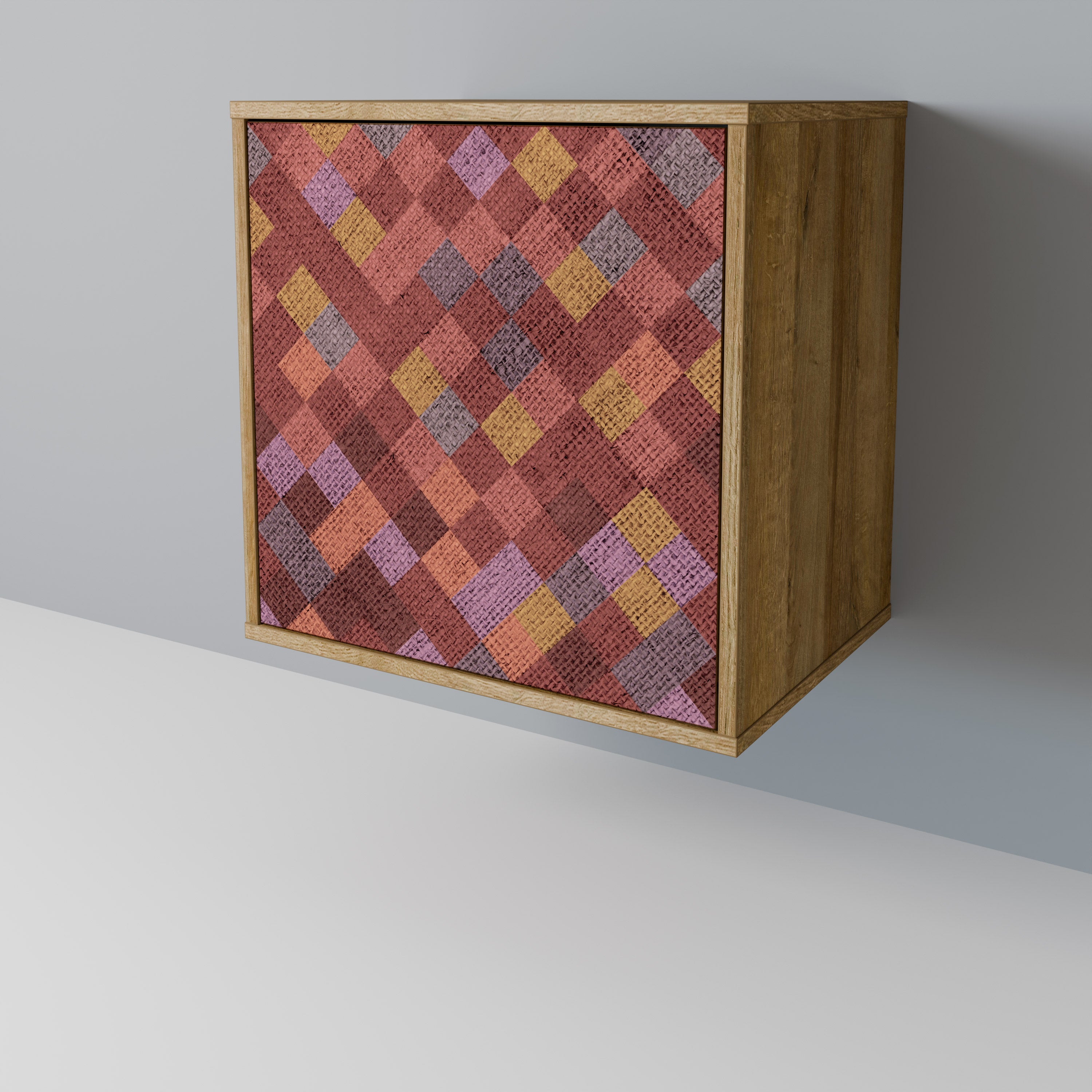 PAINTED SQUARES Komoda 1-drzwiowa korpus Dąb Riva