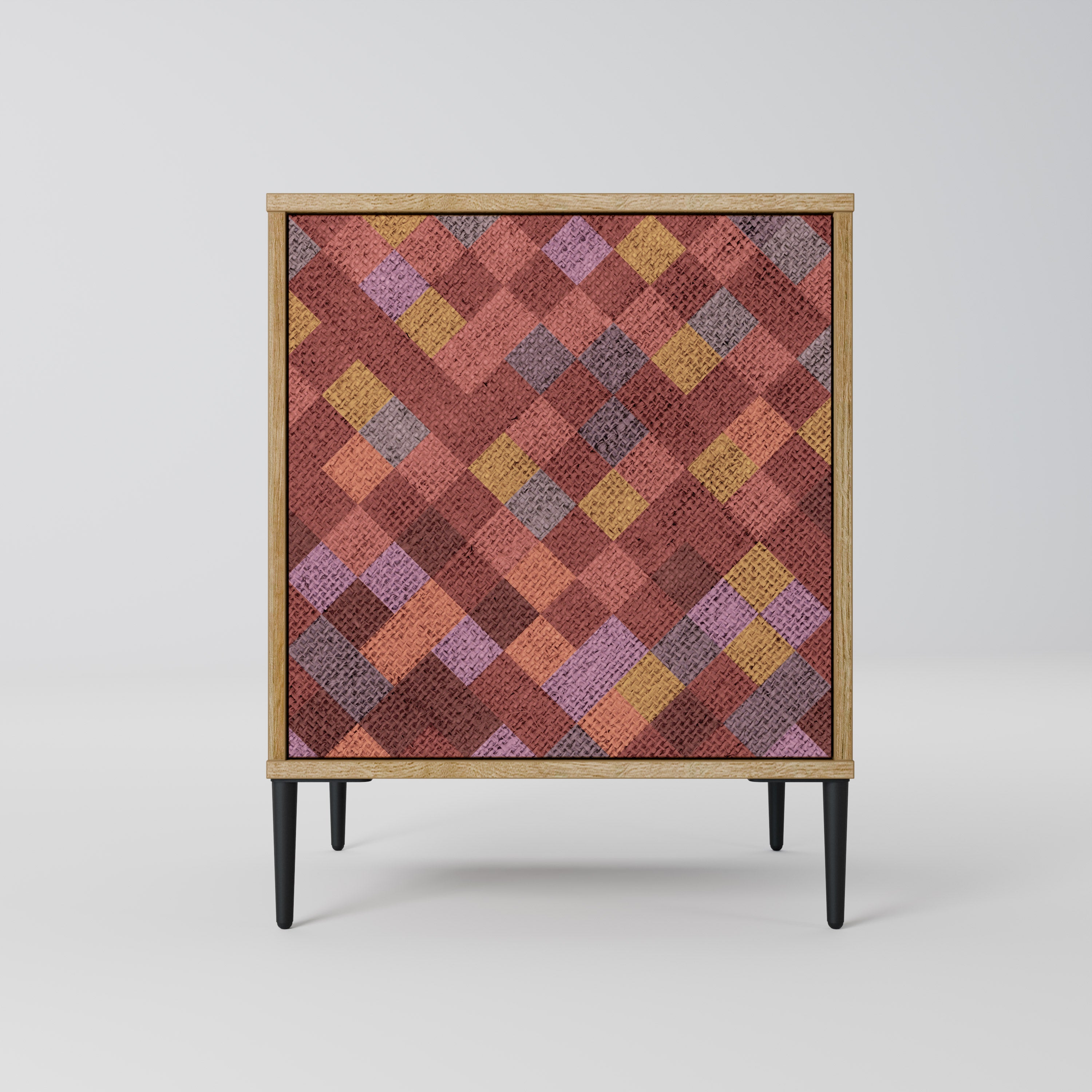 PAINTED SQUARES Komoda 1-drzwiowa korpus Dąb Riva