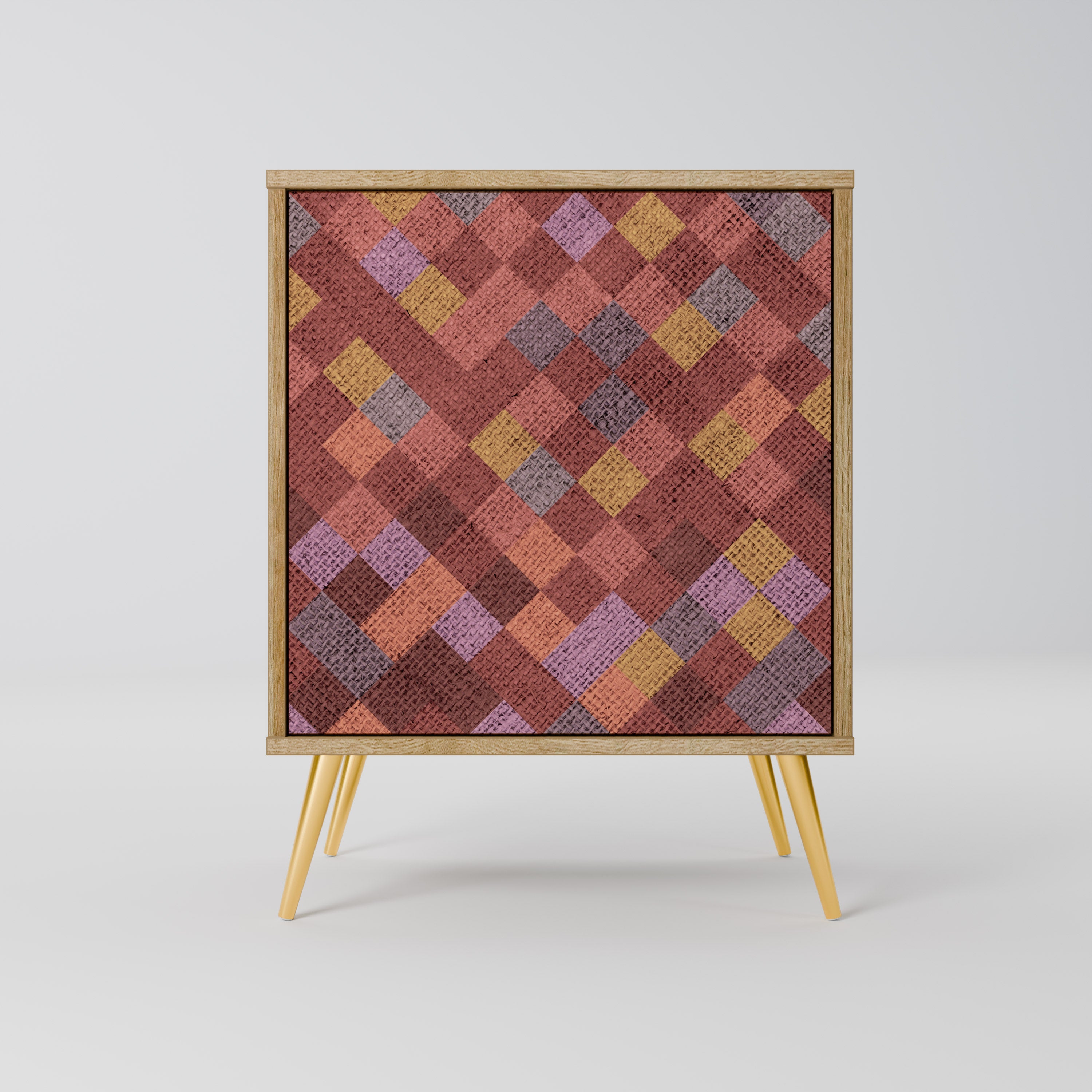 PAINTED SQUARES Komoda 1-drzwiowa korpus Dąb Riva