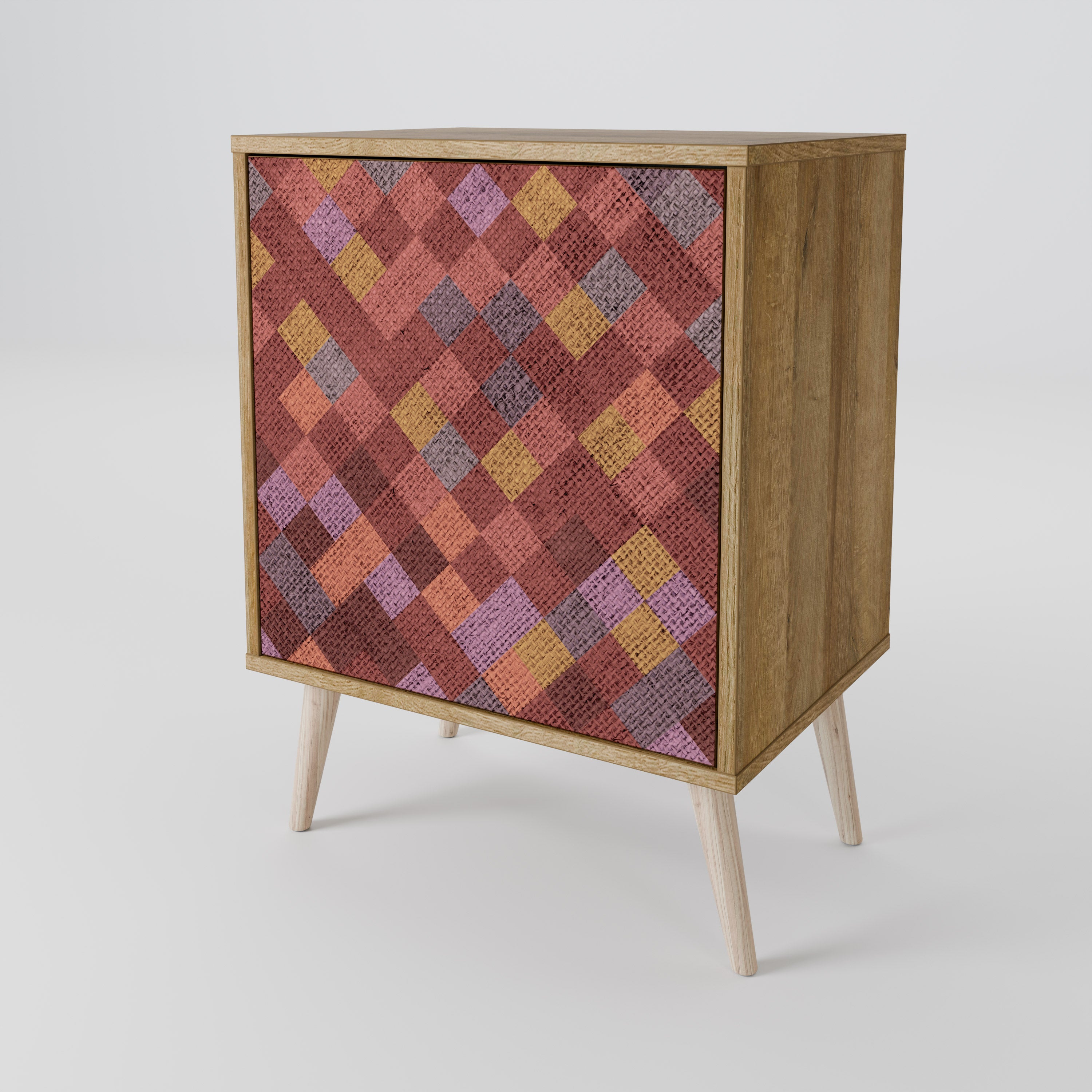 PAINTED SQUARES Komoda 1-drzwiowa korpus Dąb Riva