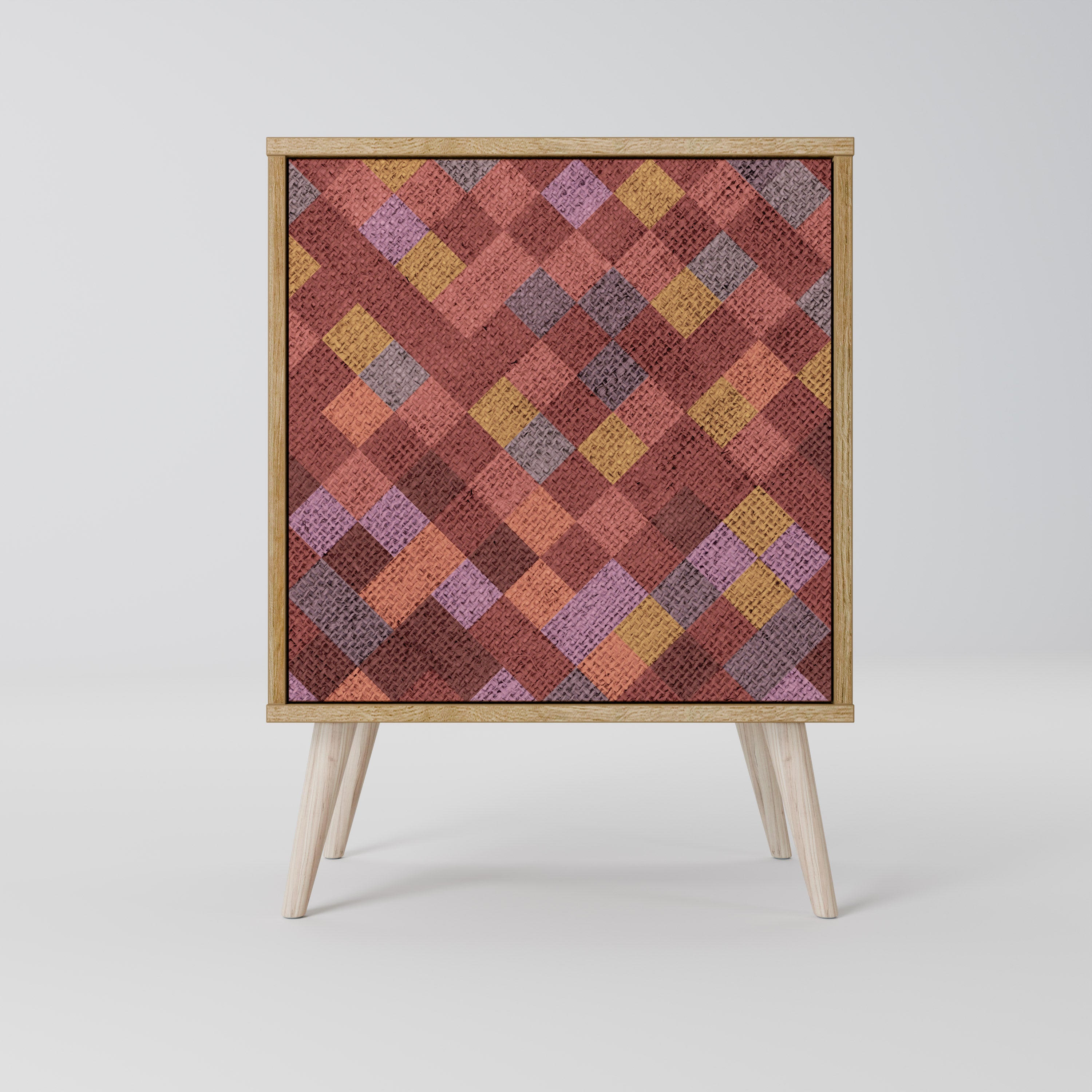 PAINTED SQUARES Komoda 1-drzwiowa korpus Dąb Riva